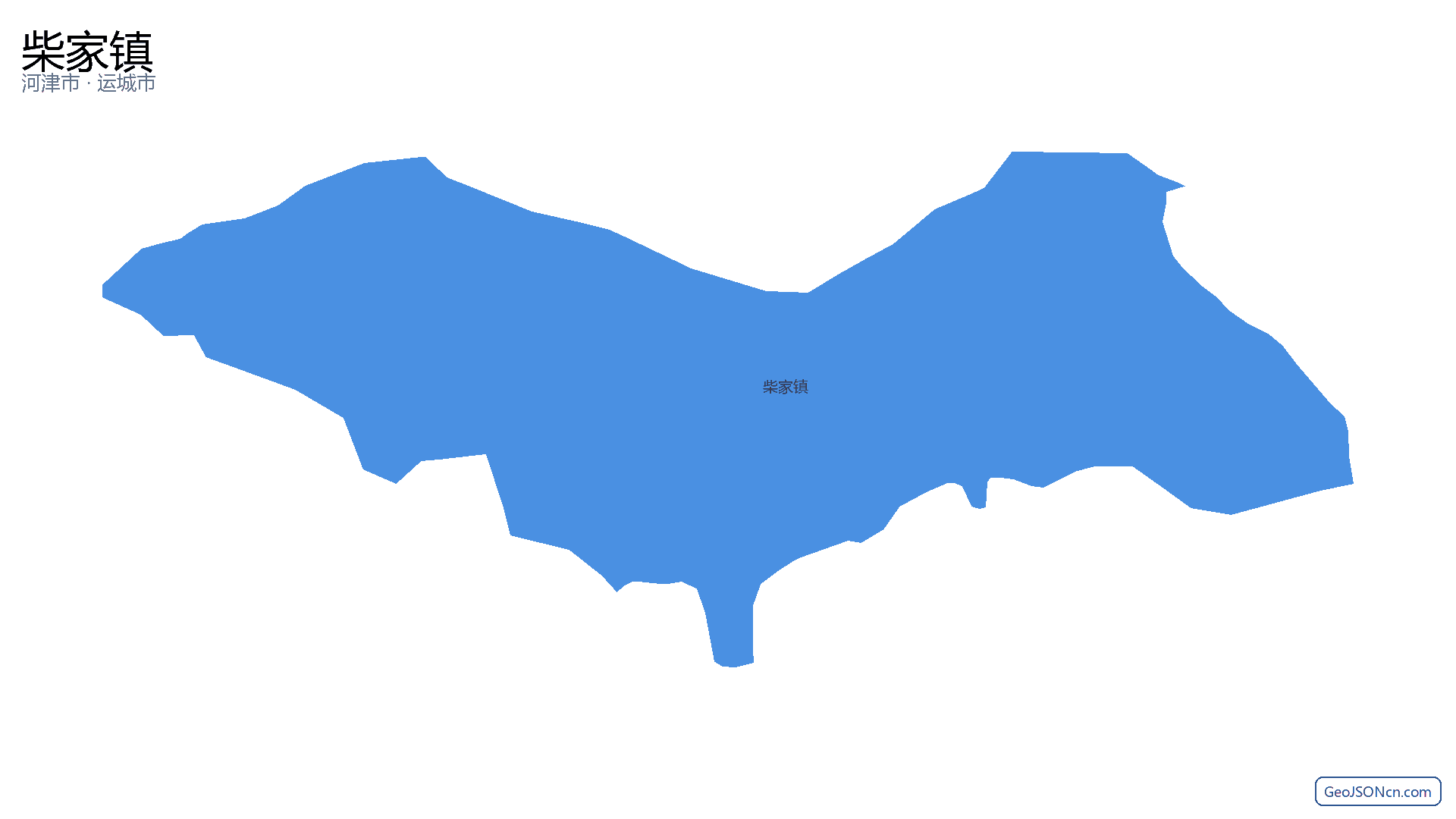 柴家镇行政区划边界地图(河津市·运城市),提供GeoJSON、SHP矢量边界数据下载及高清地图大图(PNG/JPG) - GeoJSONcn.com