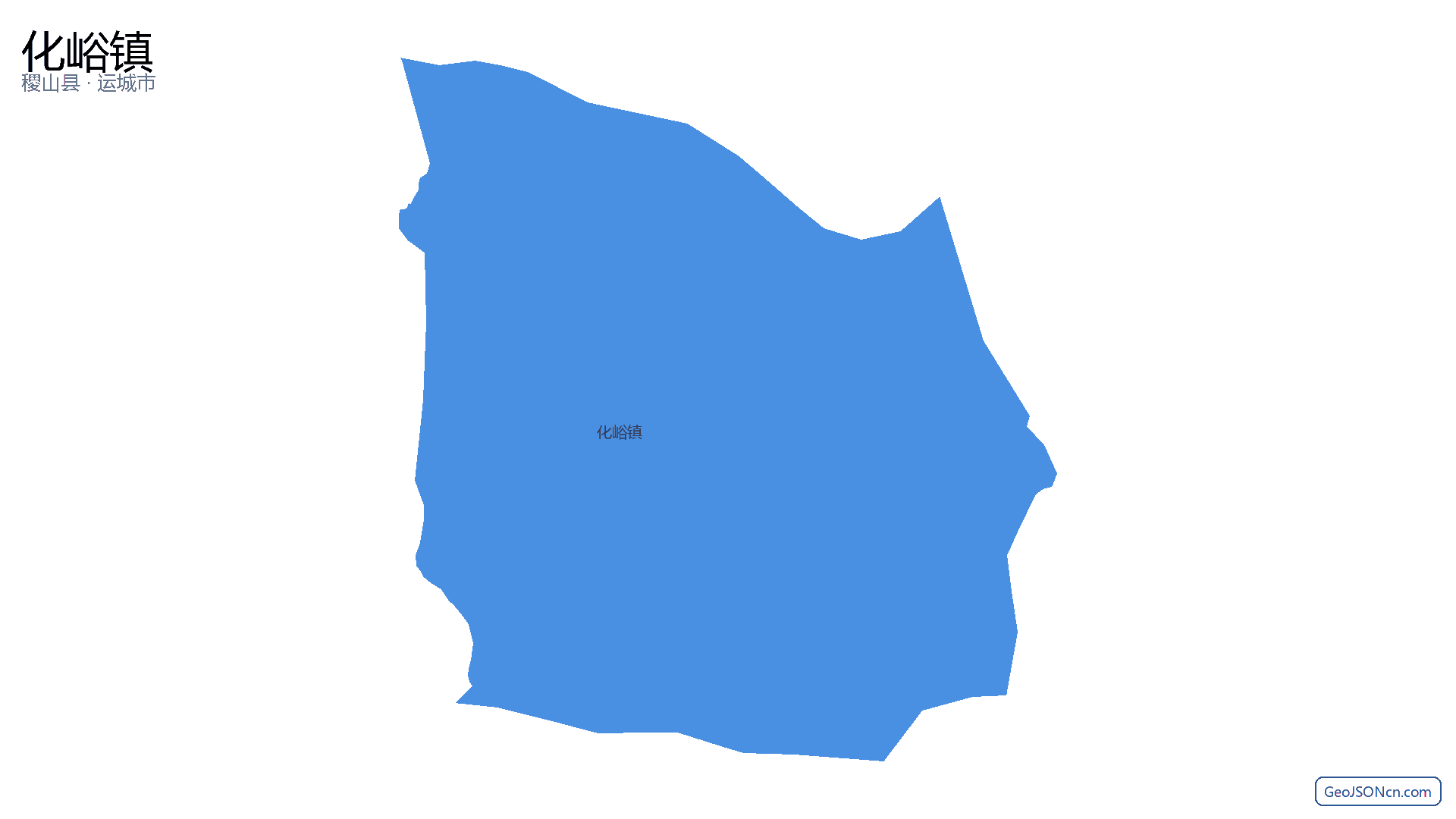 化峪镇行政区划边界地图（稷山县·运城市）,提供GeoJSON、SHP矢量边界数据下载及高清地图大图(PNG/JPG) - GeoJSONcn.com