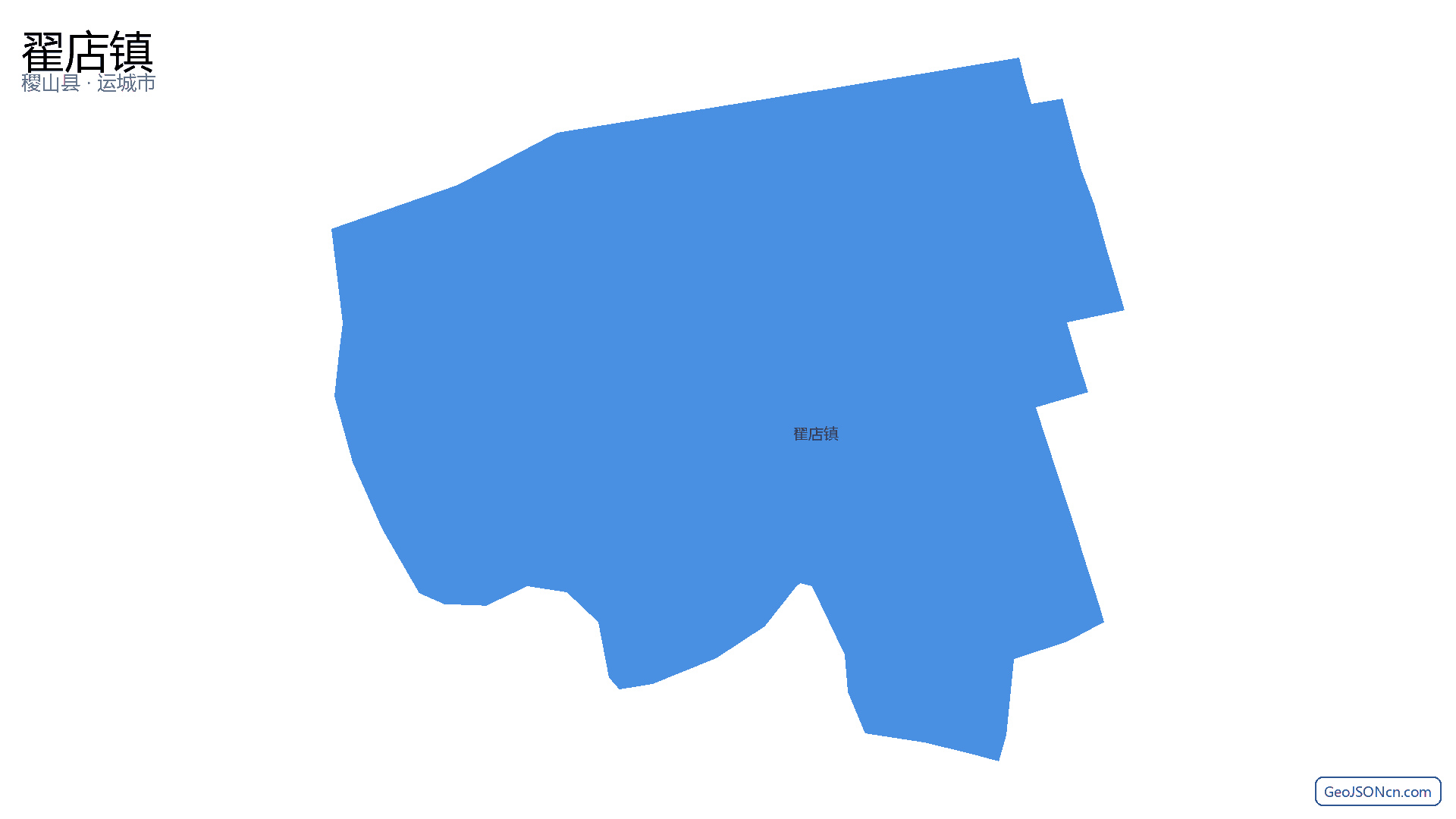 翟店镇行政区划边界地图（稷山县·运城市）,提供GeoJSON、SHP矢量边界数据下载及高清地图大图(PNG/JPG) - GeoJSONcn.com