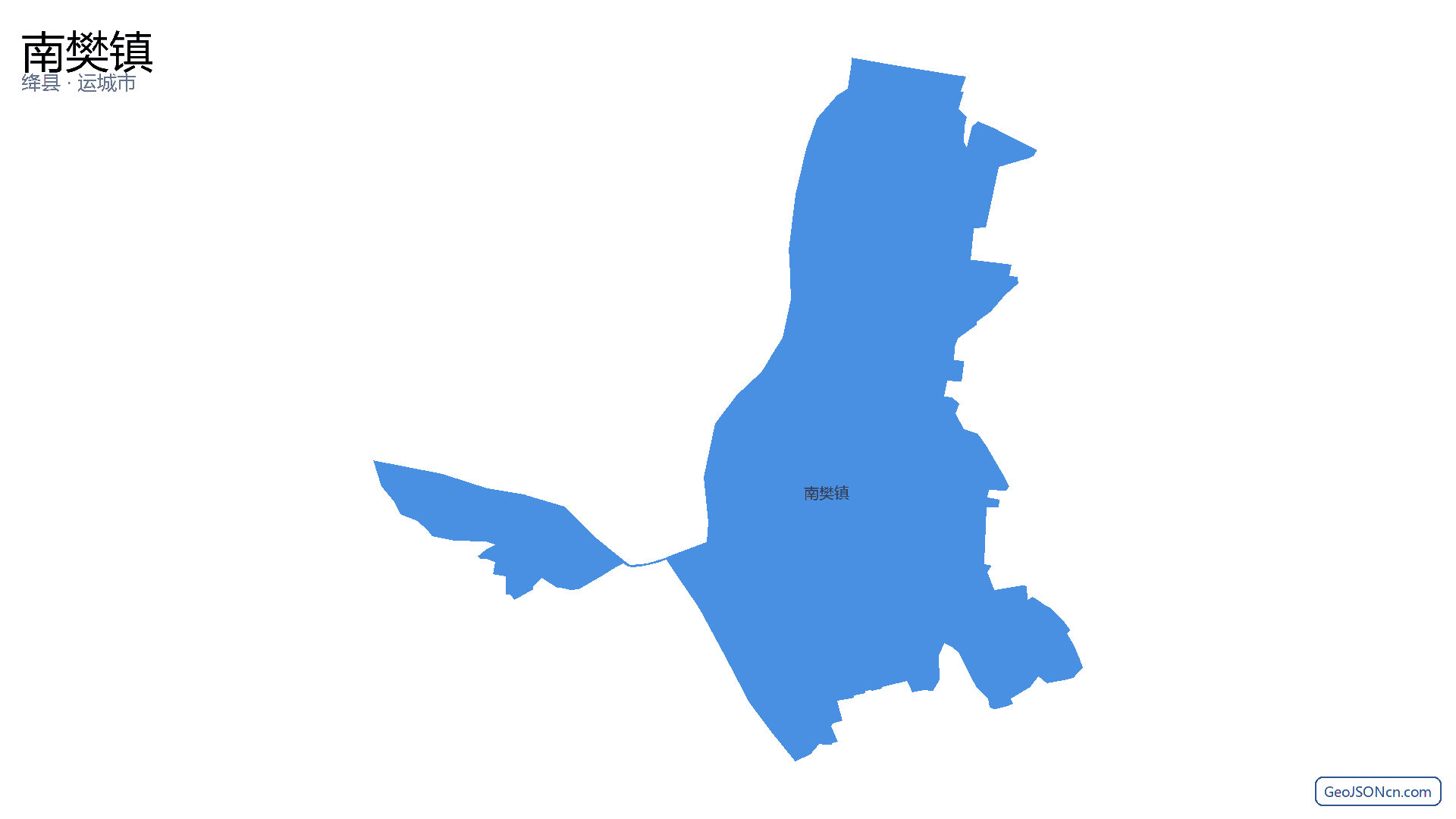 南樊镇行政区划边界地图（绛县·运城市）,提供GeoJSON、SHP矢量边界数据下载及高清地图大图(PNG/JPG) - GeoJSONcn.com