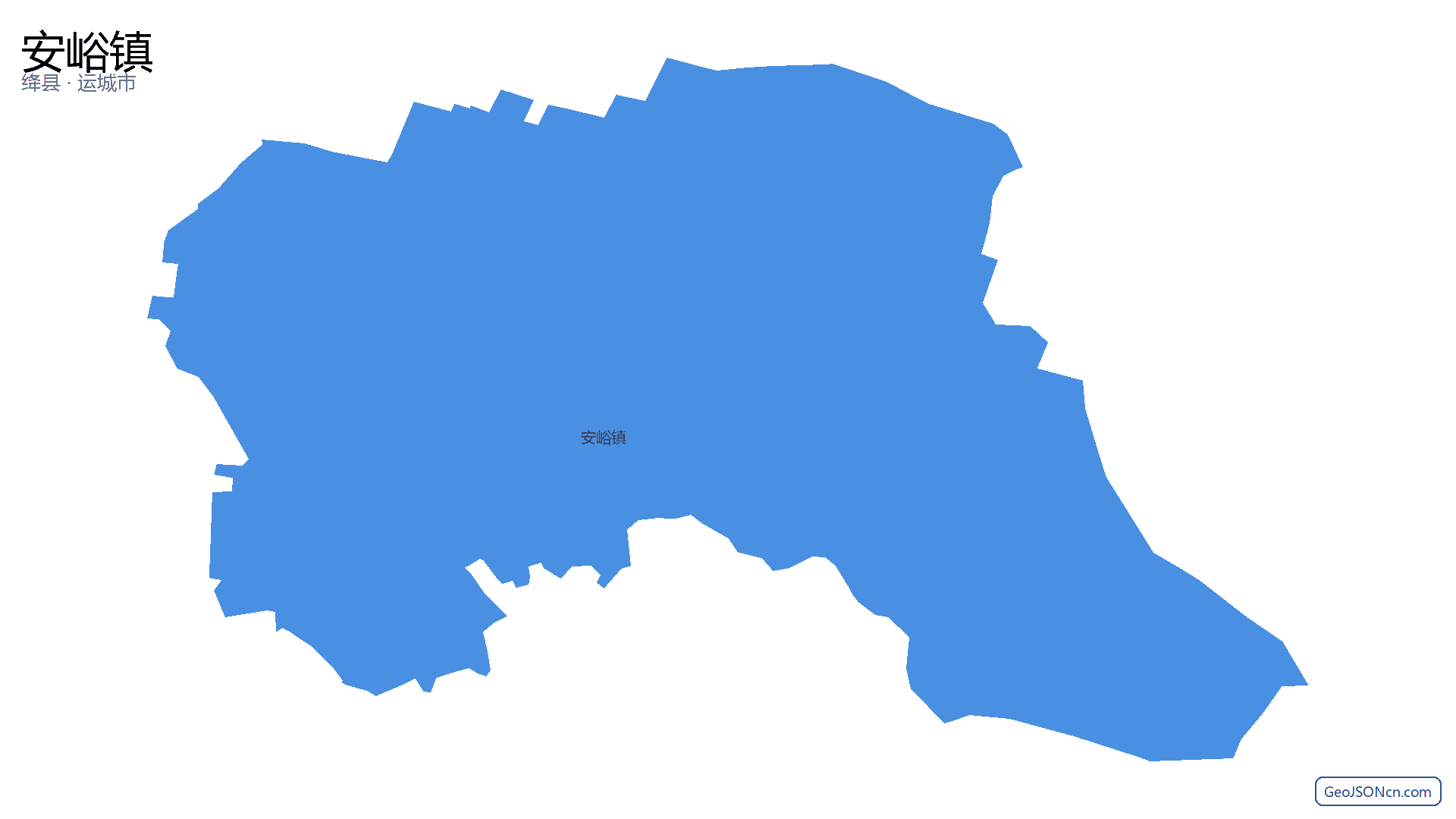 安峪镇行政区划边界地图(绛县·运城市),提供GeoJSON、SHP矢量边界数据下载及高清地图大图(PNG/JPG) - GeoJSONcn.com