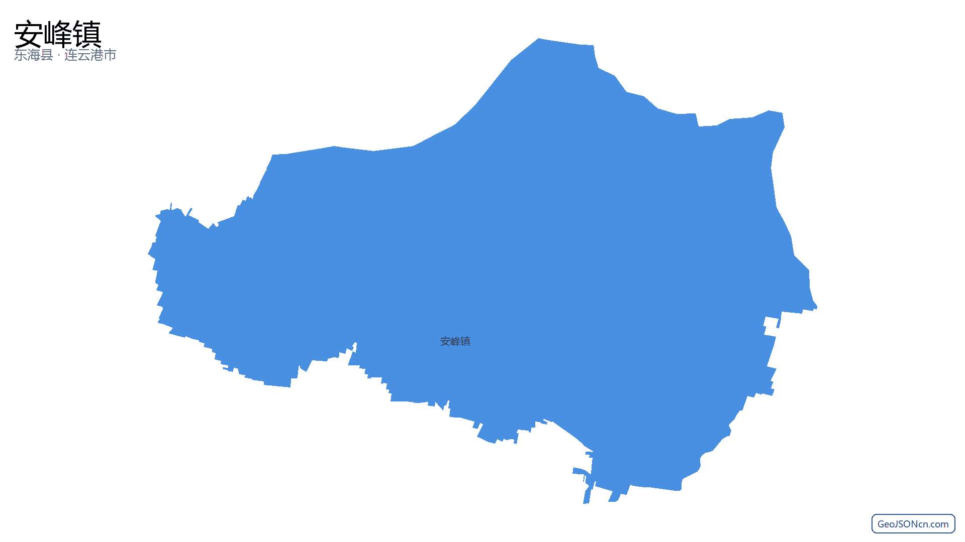 安峰镇行政区划边界地图（东海县·连云港市）,提供GeoJSON、SHP矢量边界数据下载及高清地图大图(PNG/JPG) - GeoJSONcn.com