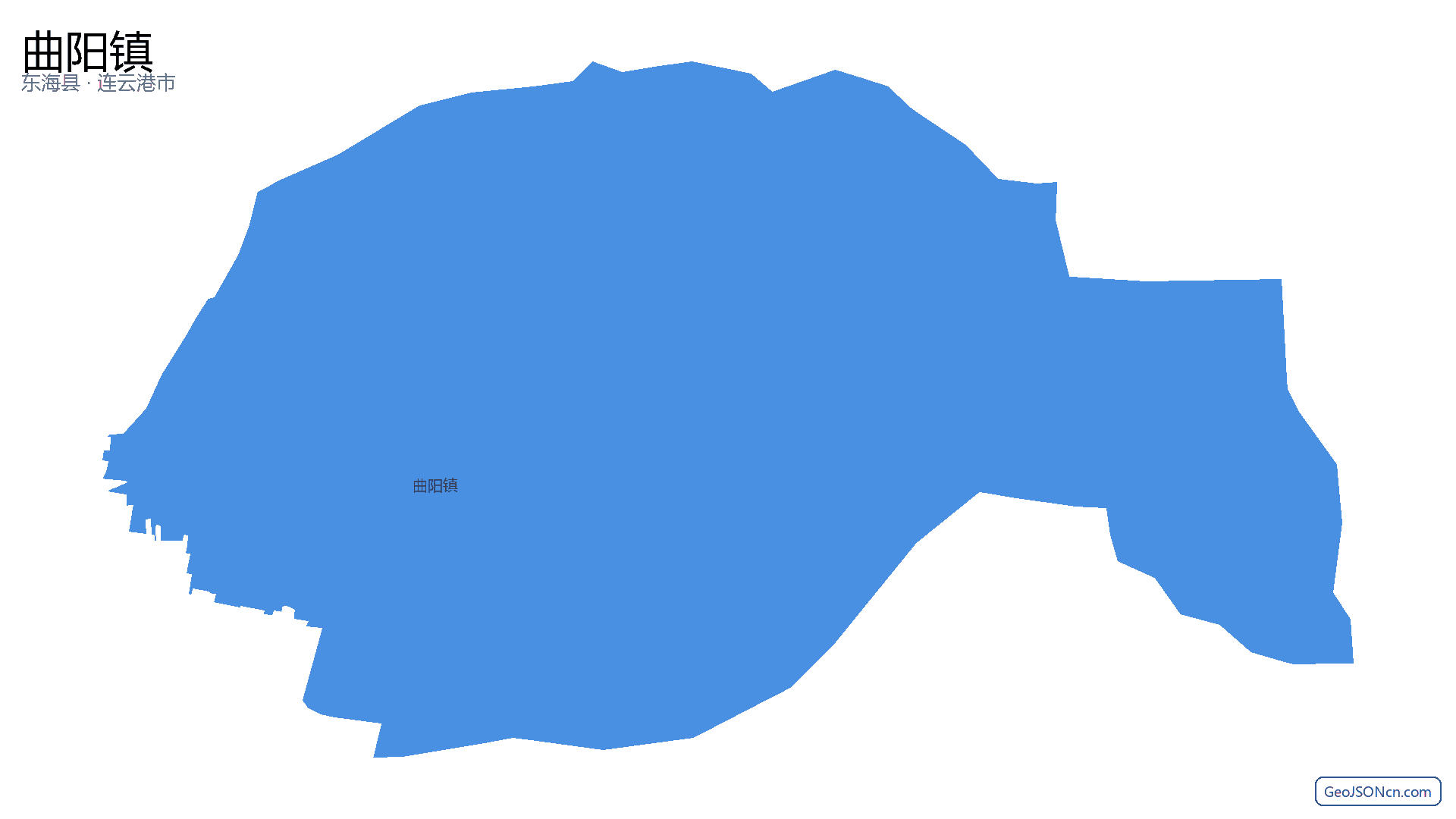 曲阳镇行政区划边界地图(东海县·连云港市),提供GeoJSON、SHP矢量边界数据下载及高清地图大图(PNG/JPG) - GeoJSONcn.com