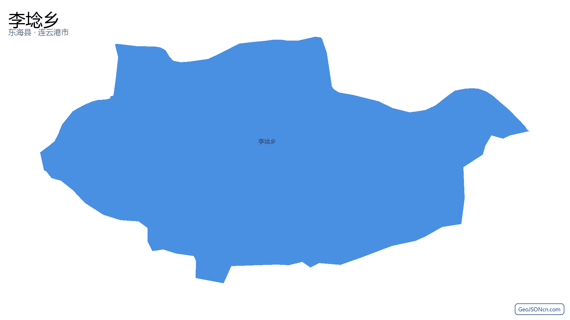 李埝乡行政区划边界地图（东海县·连云港市）,提供GeoJSON、SHP矢量边界数据下载及高清地图大图(PNG/JPG) - GeoJSONcn.com