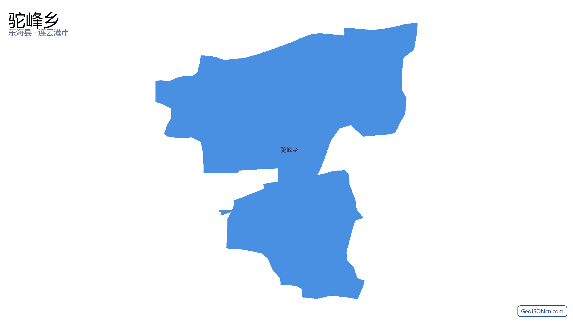 驼峰乡行政区划边界地图（东海县·连云港市）,提供GeoJSON、SHP矢量边界数据下载及高清地图大图(PNG/JPG) - GeoJSONcn.com