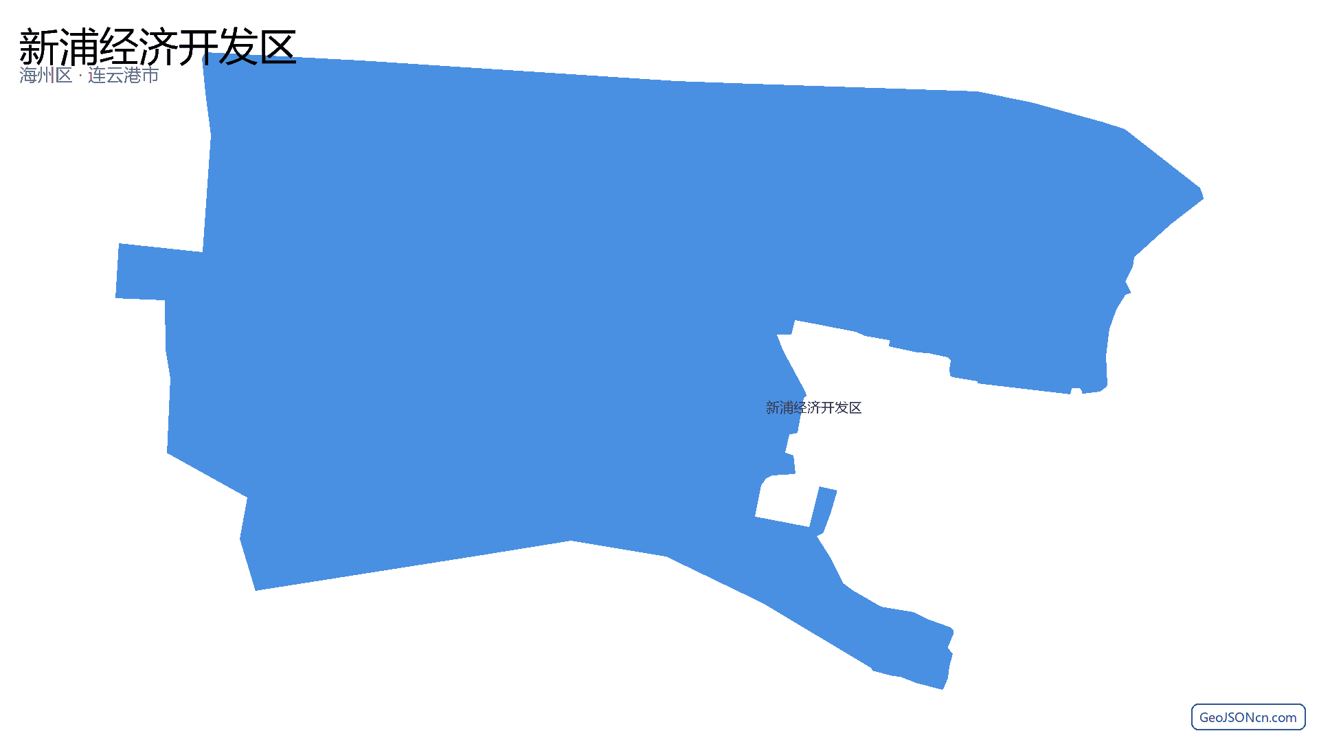 新浦经济开发区行政区划边界地图(海州区·连云港市),提供GeoJSON、SHP矢量边界数据下载及高清地图大图(PNG/JPG) - GeoJSONcn.com