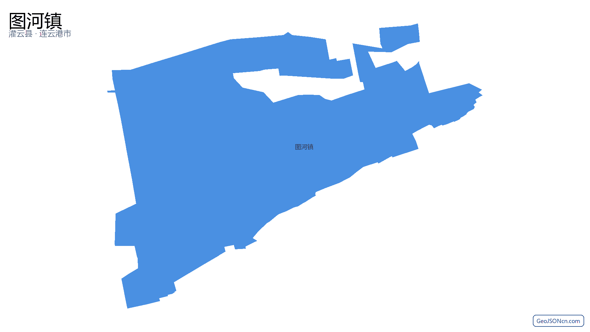图河镇行政区划边界地图（灌云县·连云港市）,提供GeoJSON、SHP矢量边界数据下载及高清地图大图(PNG/JPG) - GeoJSONcn.com