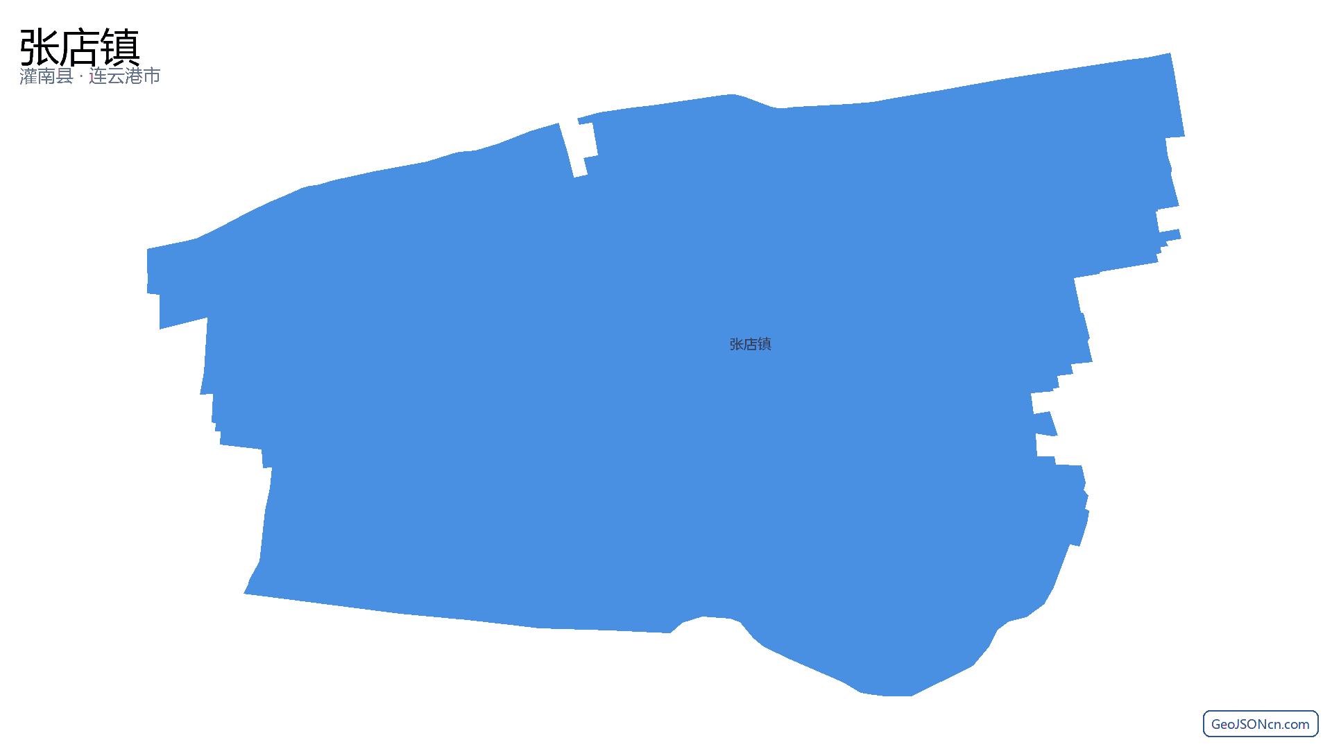张店镇行政区划边界地图（灌南县·连云港市）,提供GeoJSON、SHP矢量边界数据下载及高清地图大图(PNG/JPG) - GeoJSONcn.com
