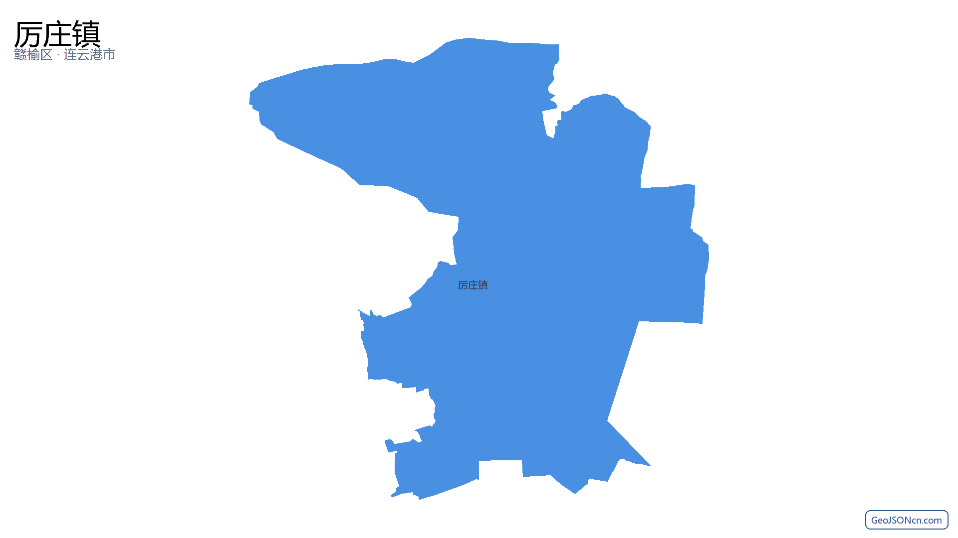厉庄镇行政区划边界地图（赣榆区·连云港市）,提供GeoJSON、SHP矢量边界数据下载及高清地图大图(PNG/JPG) - GeoJSONcn.com