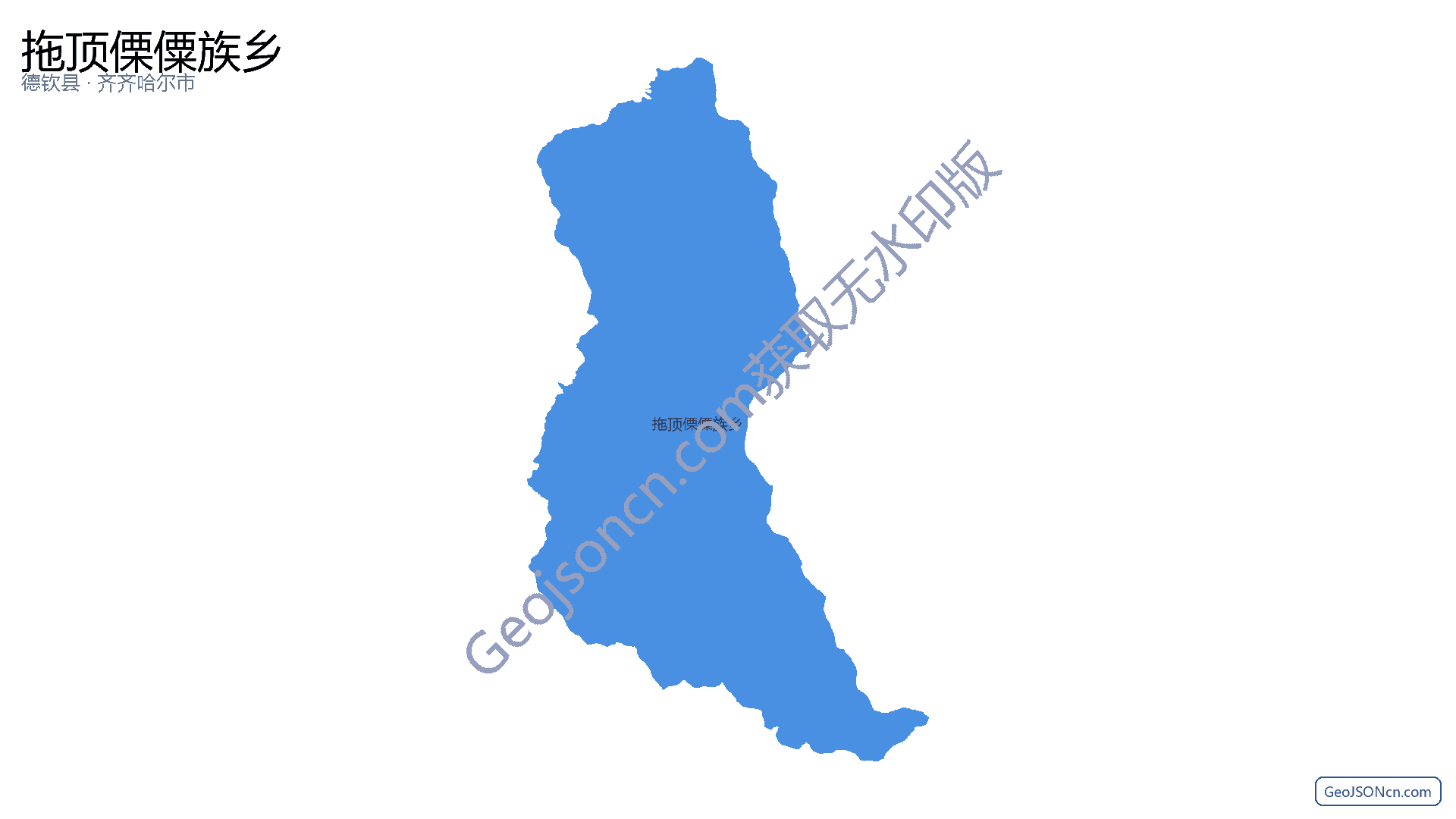 拖顶傈僳族乡行政区划边界地图(德钦县·迪庆藏族自治州),提供GeoJSON、SHP矢量边界数据下载及高清地图大图(PNG/JPG) - GeoJSONcn.com