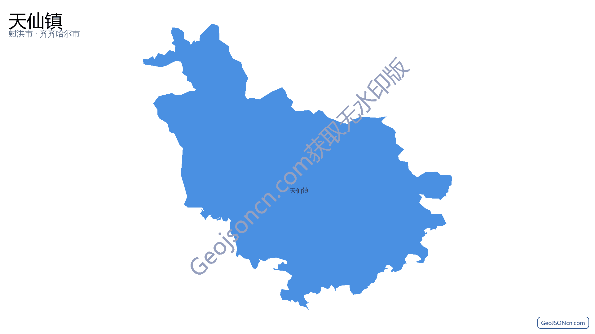 天仙镇行政区划边界地图(射洪市·遂宁市),提供GeoJSON、SHP矢量边界数据下载及高清地图大图(PNG/JPG) - GeoJSONcn.com