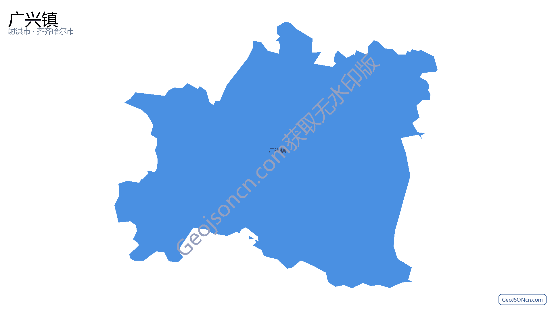 广兴镇行政区划边界地图（射洪市·遂宁市）,提供GeoJSON、SHP矢量边界数据下载及高清地图大图(PNG/JPG) - GeoJSONcn.com