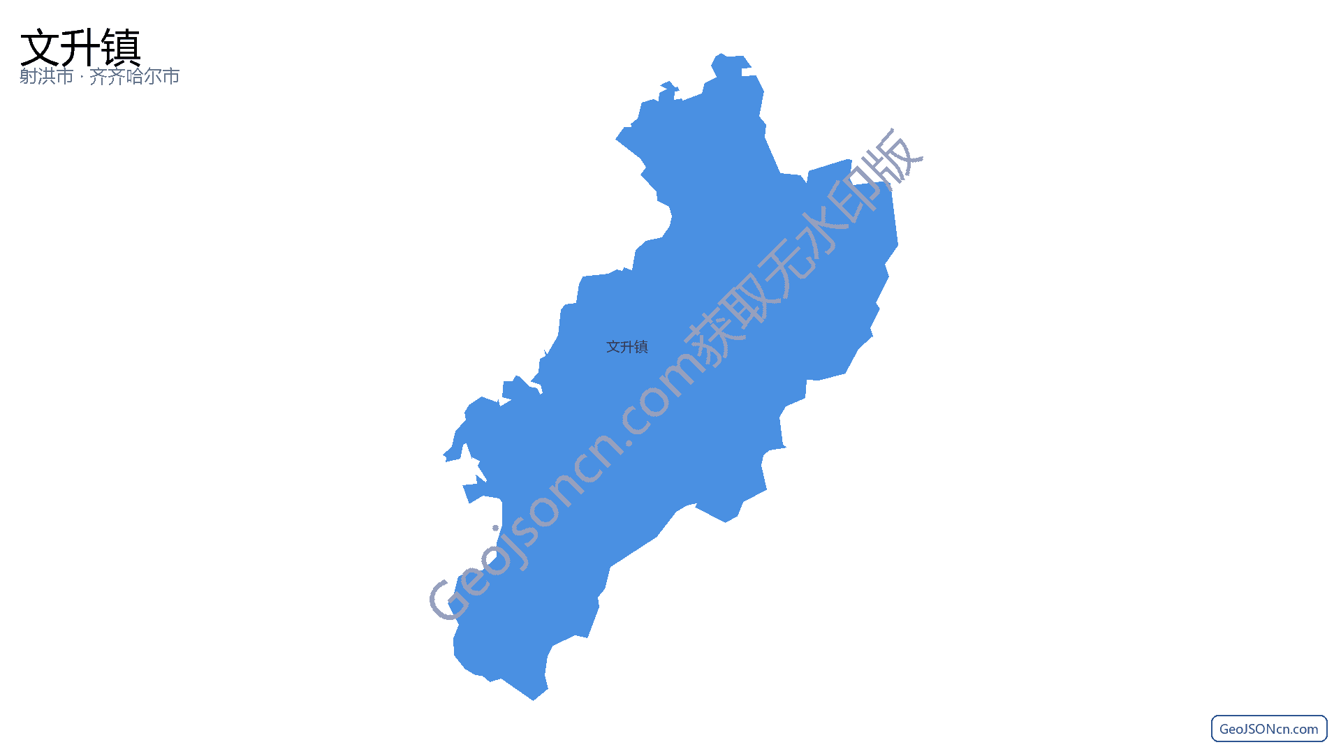 文升镇行政区划边界地图(射洪市·遂宁市),提供GeoJSON、SHP矢量边界数据下载及高清地图大图(PNG/JPG) - GeoJSONcn.com