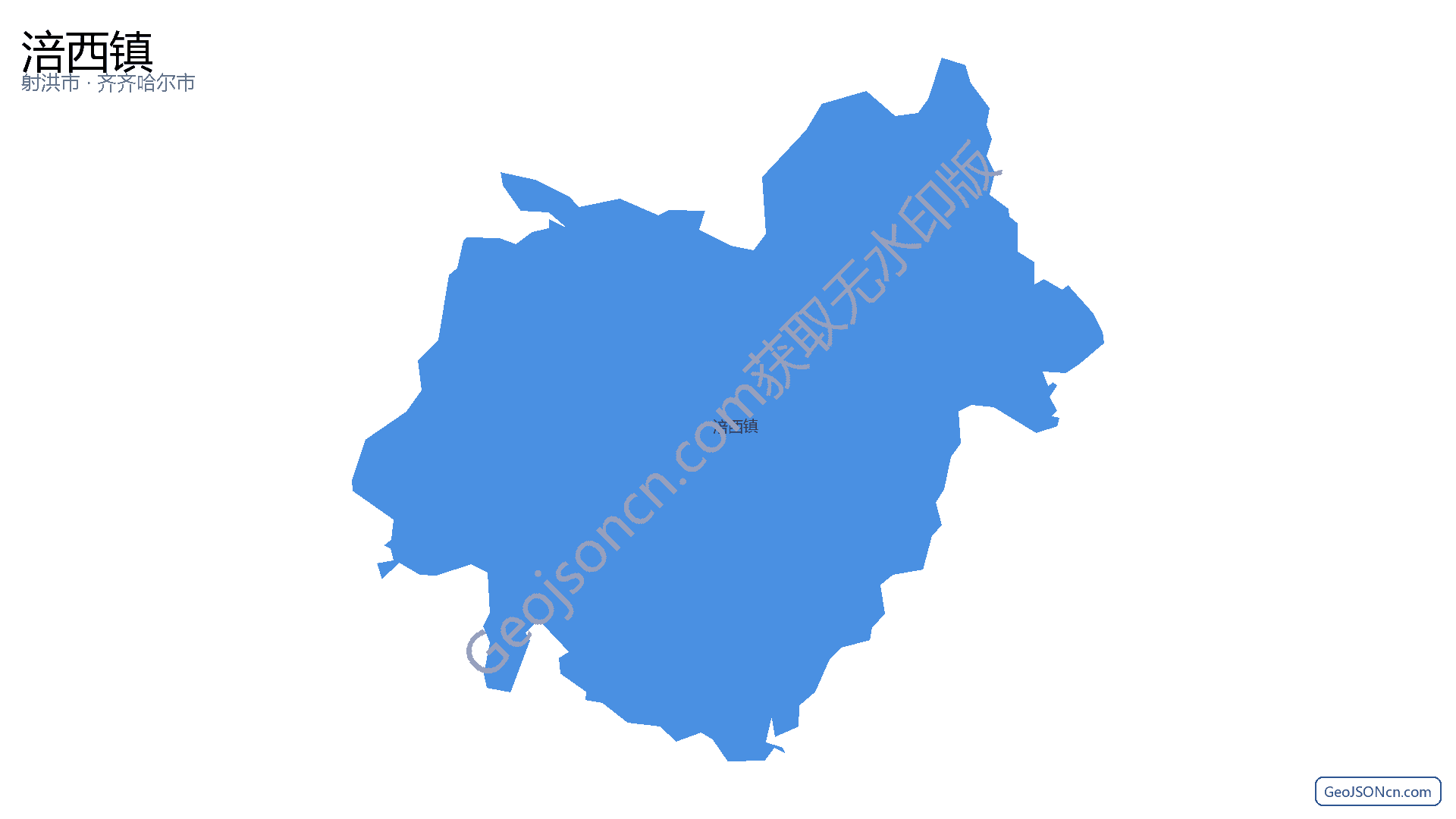 涪西镇行政区划边界地图（射洪市·遂宁市）,提供GeoJSON、SHP矢量边界数据下载及高清地图大图(PNG/JPG) - GeoJSONcn.com