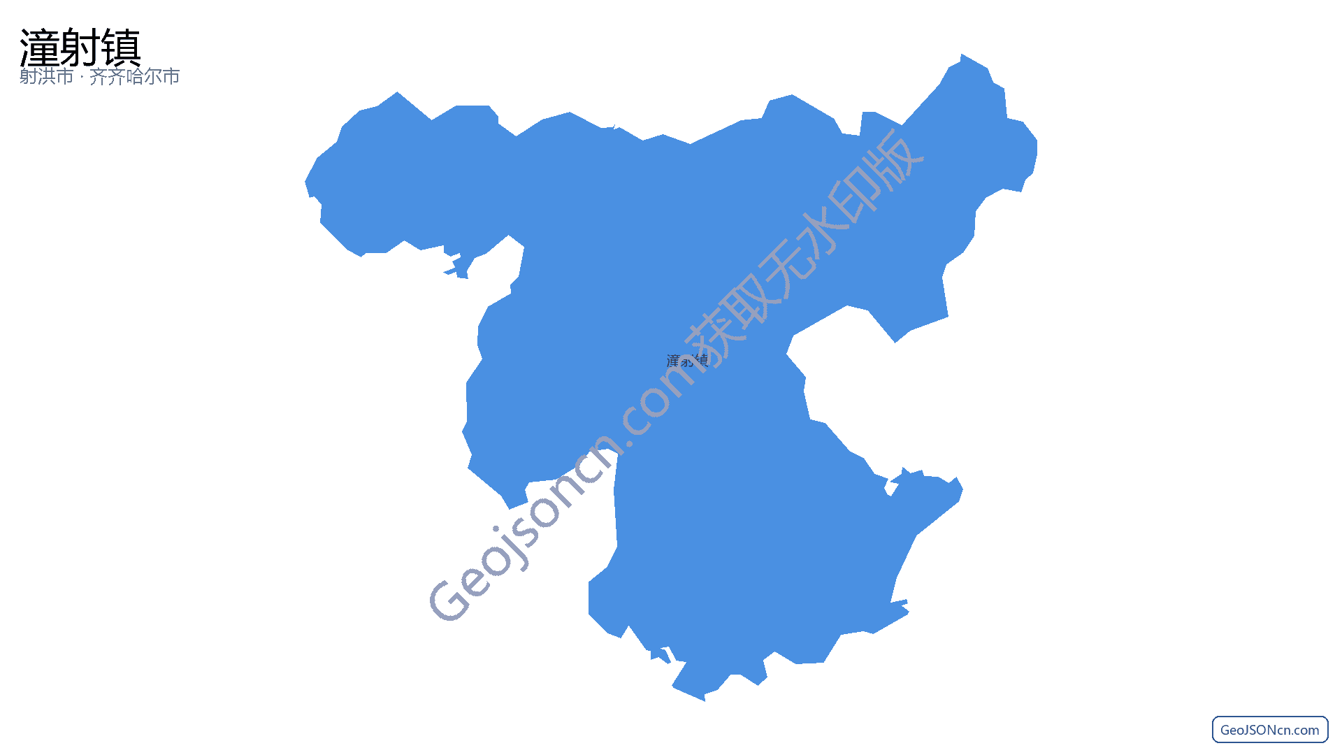 潼射镇行政区划边界地图（射洪市·遂宁市）,提供GeoJSON、SHP矢量边界数据下载及高清地图大图(PNG/JPG) - GeoJSONcn.com