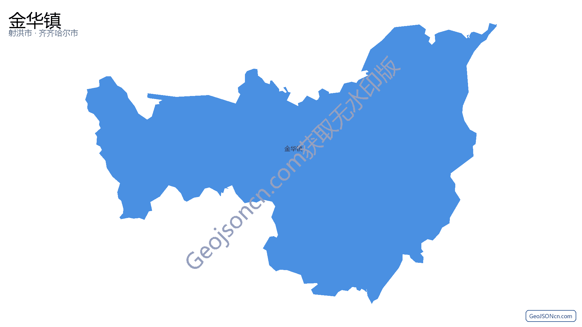 金华镇行政区划边界地图（射洪市·遂宁市）,提供GeoJSON、SHP矢量边界数据下载及高清地图大图(PNG/JPG) - GeoJSONcn.com