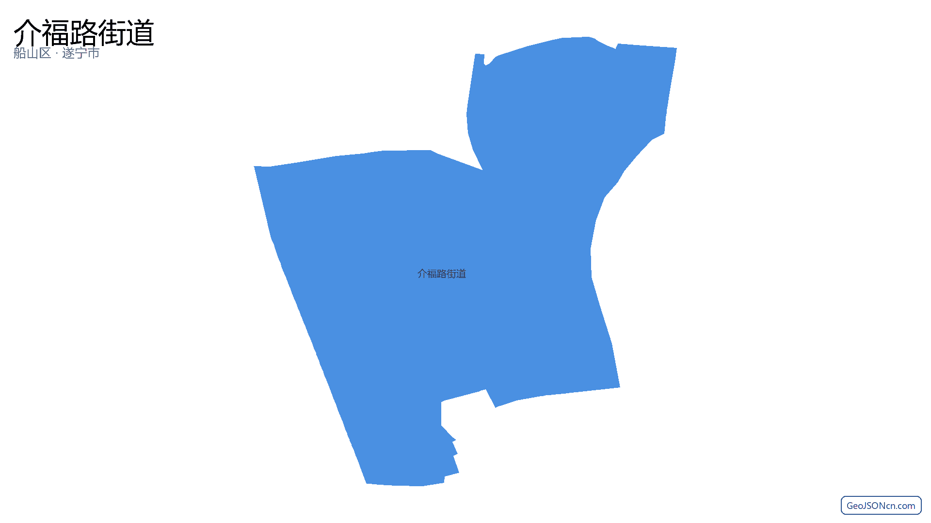 介福路街道行政区划边界地图（船山区·遂宁市）,提供GeoJSON、SHP矢量边界数据下载及高清地图大图(PNG/JPG) - GeoJSONcn.com