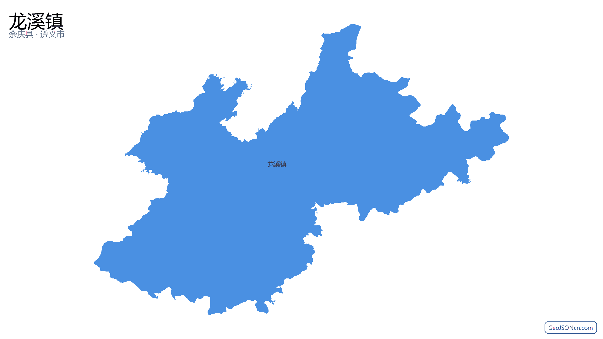 龙溪镇行政区划边界地图（余庆县·遵义市）,提供GeoJSON、SHP矢量边界数据下载及高清地图大图(PNG/JPG) - GeoJSONcn.com