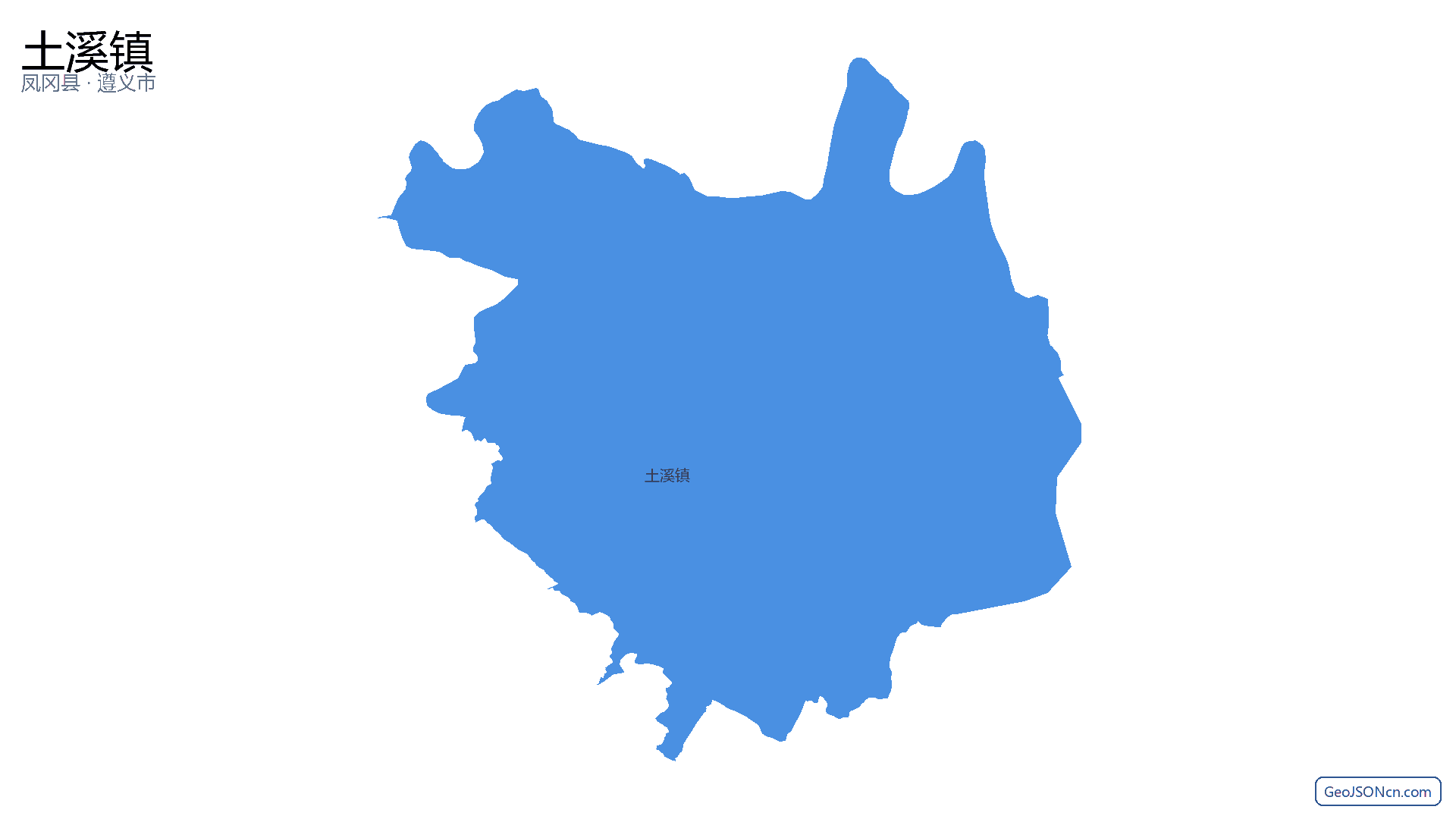 土溪镇行政区划边界地图(凤冈县·遵义市),提供GeoJSON、SHP矢量边界数据下载及高清地图大图(PNG/JPG) - GeoJSONcn.com