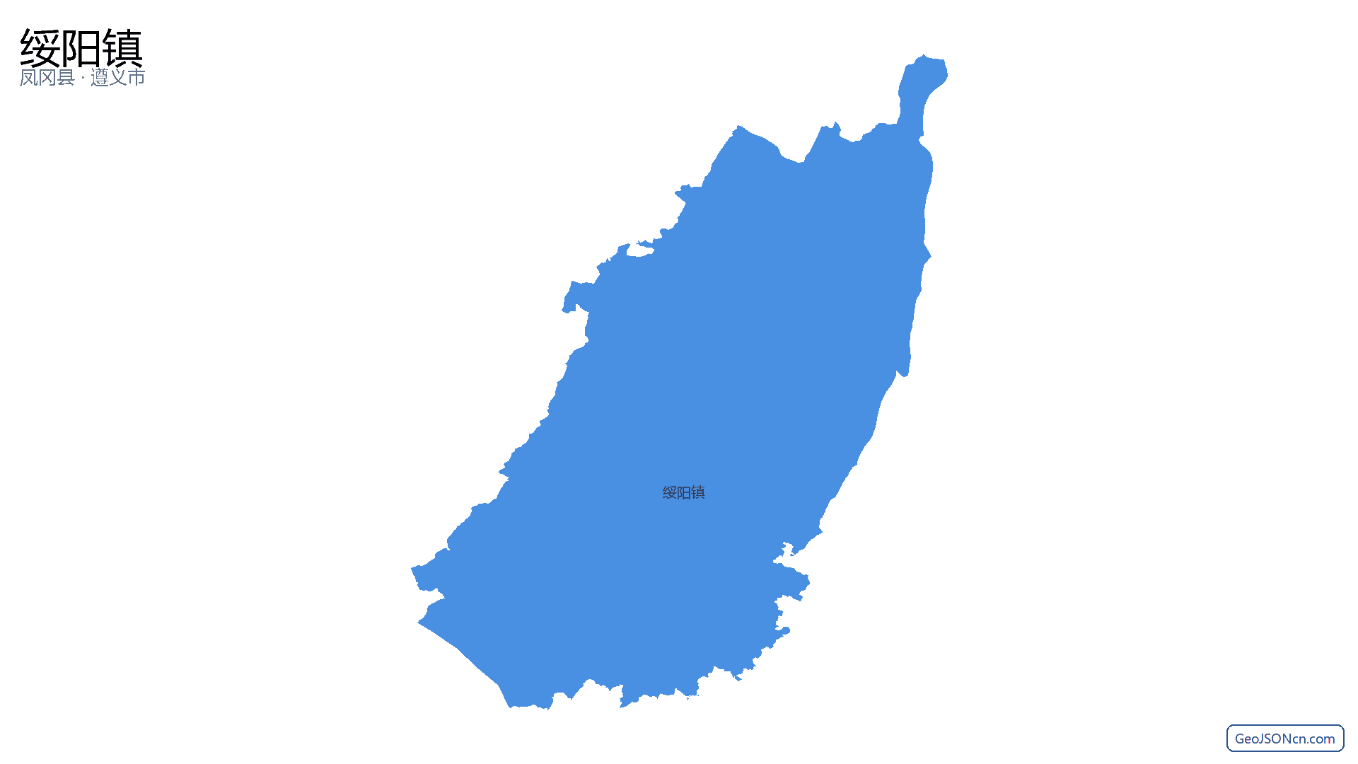 绥阳镇行政区划边界地图（凤冈县·遵义市）,提供GeoJSON、SHP矢量边界数据下载及高清地图大图(PNG/JPG) - GeoJSONcn.com