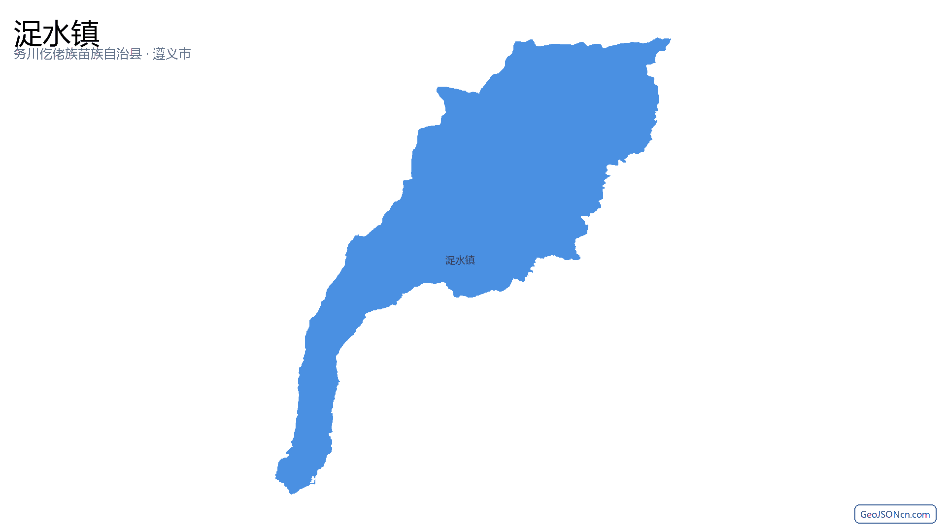 浞水镇行政区划边界地图（务川仡佬族苗族自治县·遵义市）,提供GeoJSON、SHP矢量边界数据下载及高清地图大图(PNG/JPG) - GeoJSONcn.com