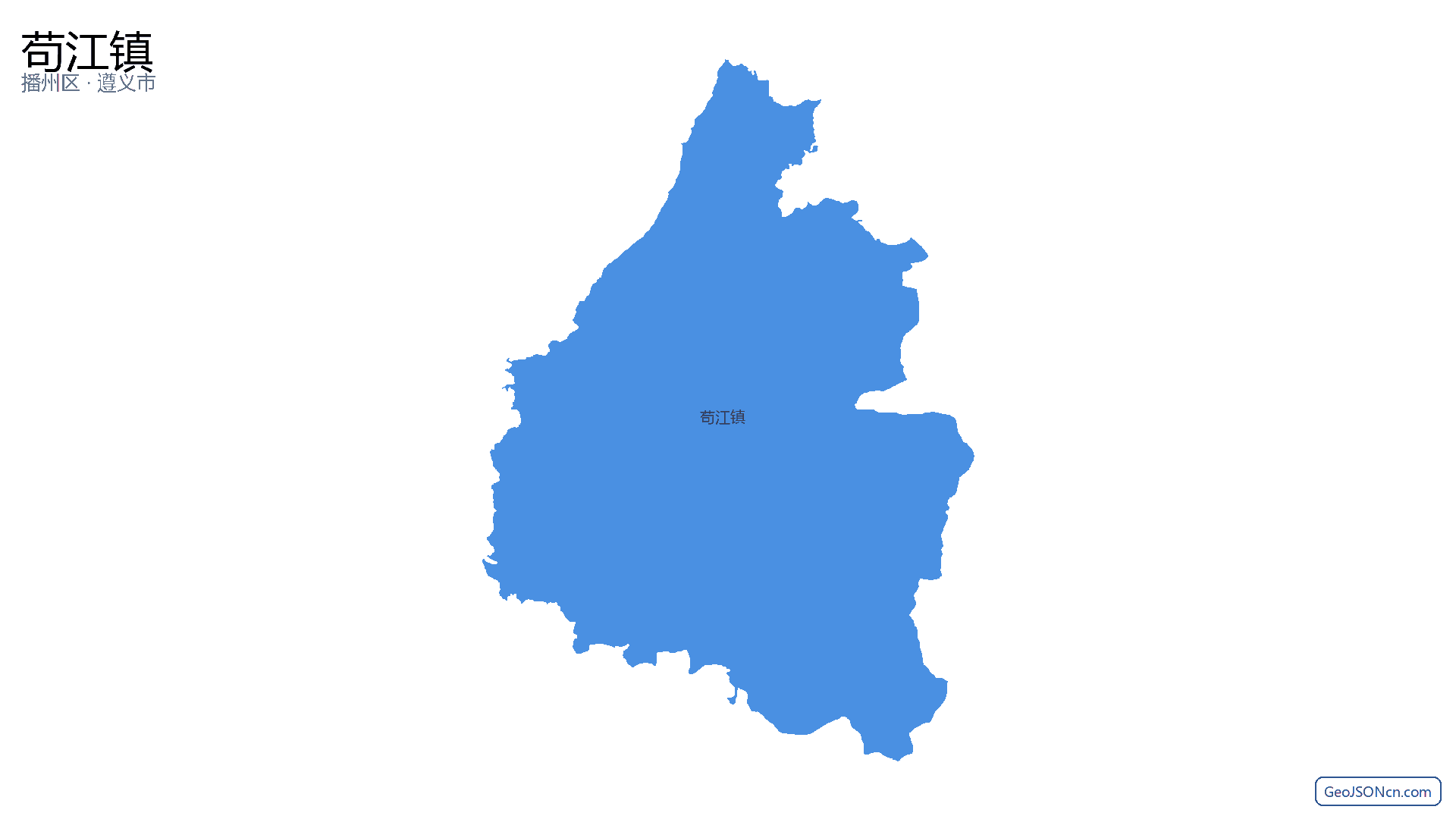 苟江镇行政区划边界地图（播州区·遵义市）,提供GeoJSON、SHP矢量边界数据下载及高清地图大图(PNG/JPG) - GeoJSONcn.com