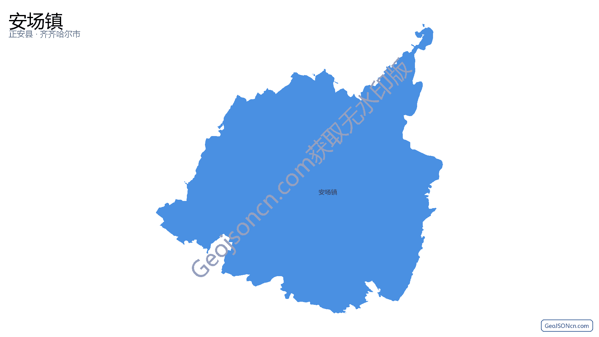 安场镇行政区划边界地图（正安县·遵义市）,提供GeoJSON、SHP矢量边界数据下载及高清地图大图(PNG/JPG) - GeoJSONcn.com