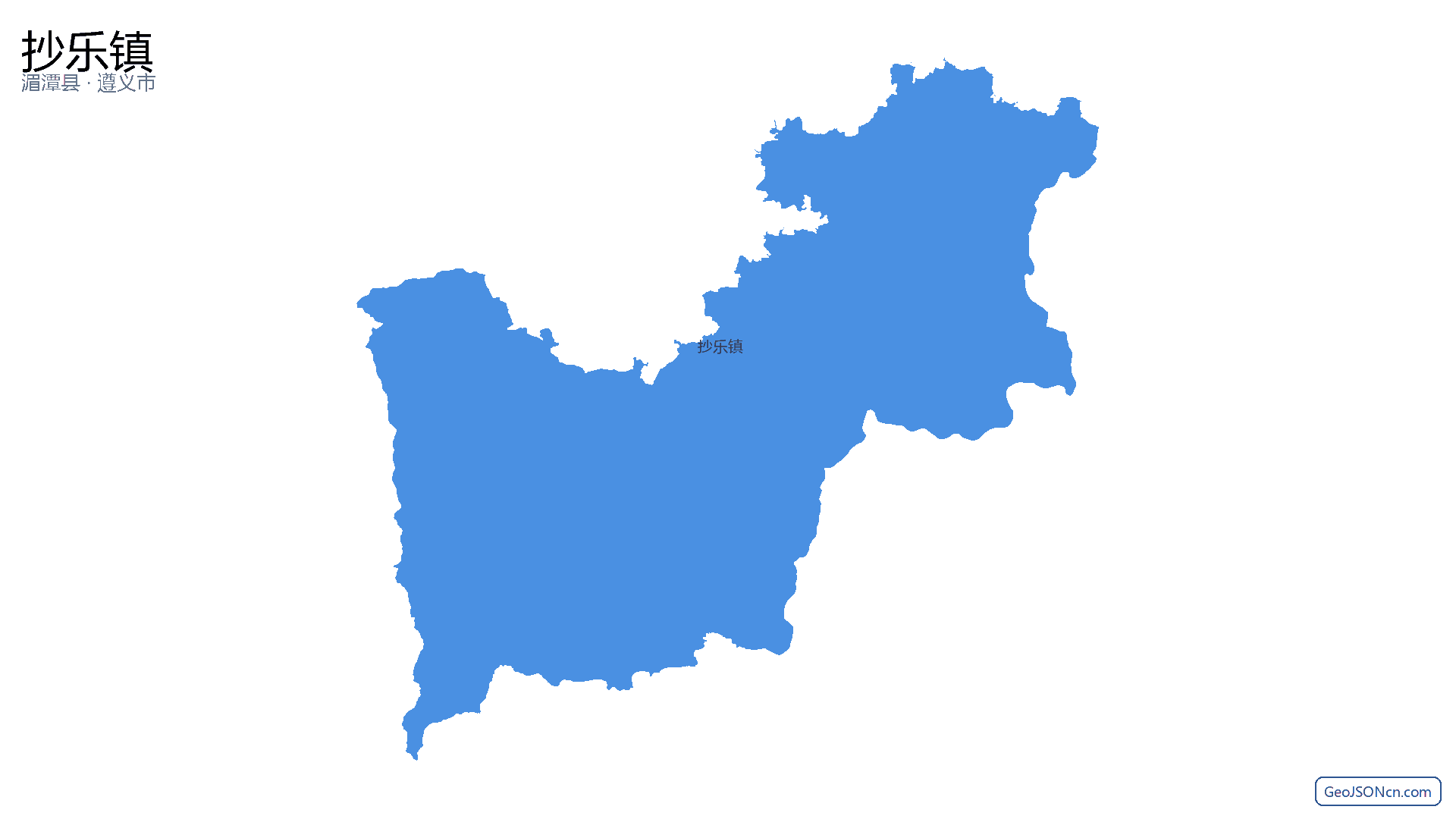 抄乐镇行政区划边界地图(湄潭县·遵义市),提供GeoJSON、SHP矢量边界数据下载及高清地图大图(PNG/JPG) - GeoJSONcn.com