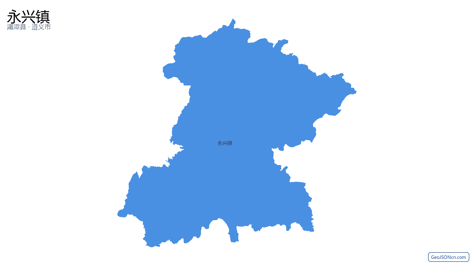 永兴镇行政区划边界地图（湄潭县·遵义市）,提供GeoJSON、SHP矢量边界数据下载及高清地图大图(PNG/JPG) - GeoJSONcn.com