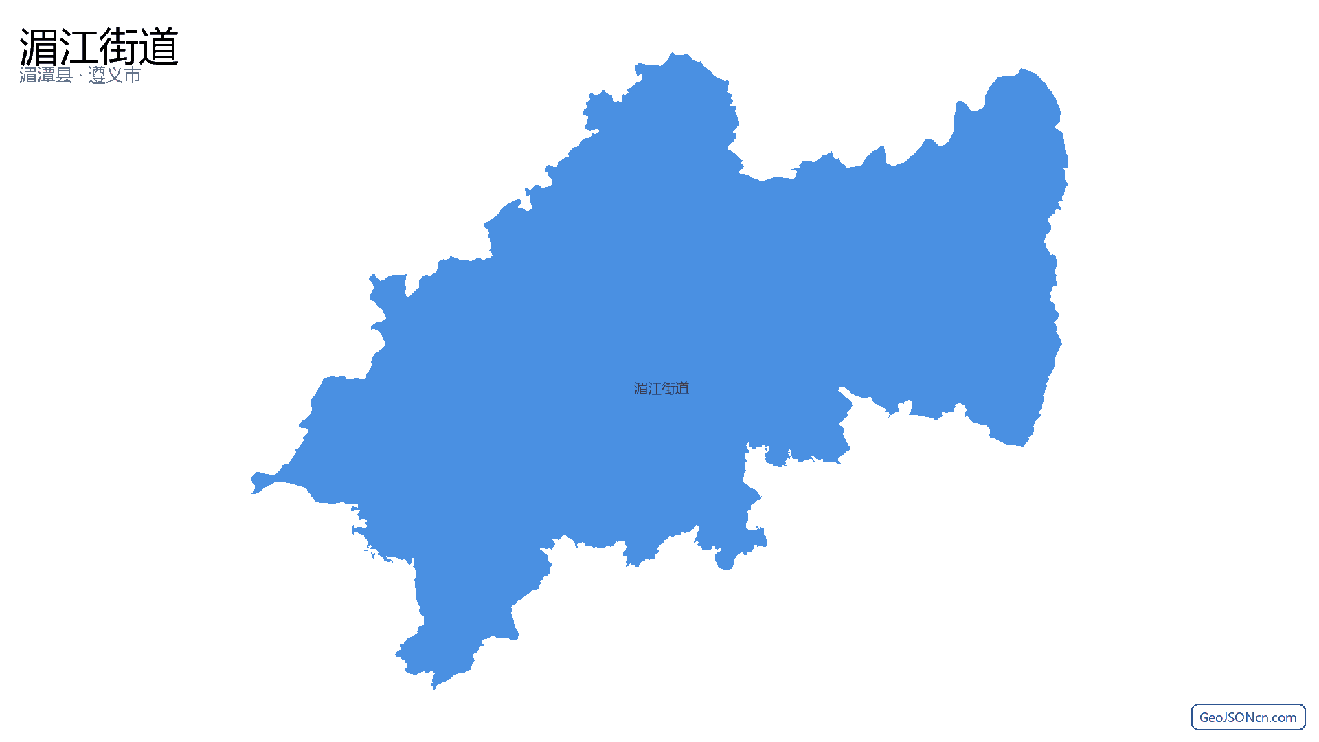 湄江街道行政区划边界地图(湄潭县·遵义市),提供GeoJSON、SHP矢量边界数据下载及高清地图大图(PNG/JPG) - GeoJSONcn.com