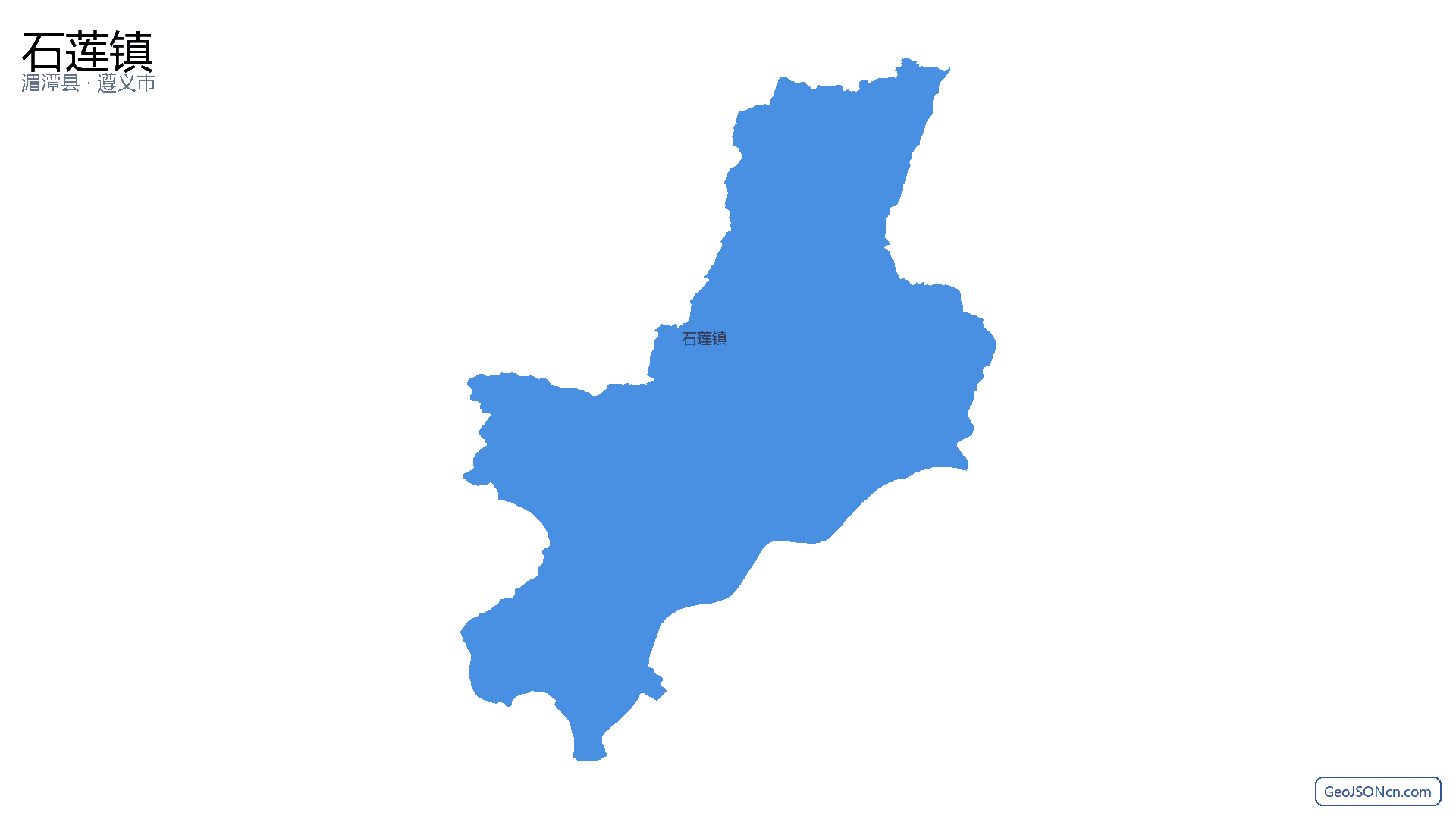 石莲镇行政区划边界地图(湄潭县·遵义市),提供GeoJSON、SHP矢量边界数据下载及高清地图大图(PNG/JPG) - GeoJSONcn.com