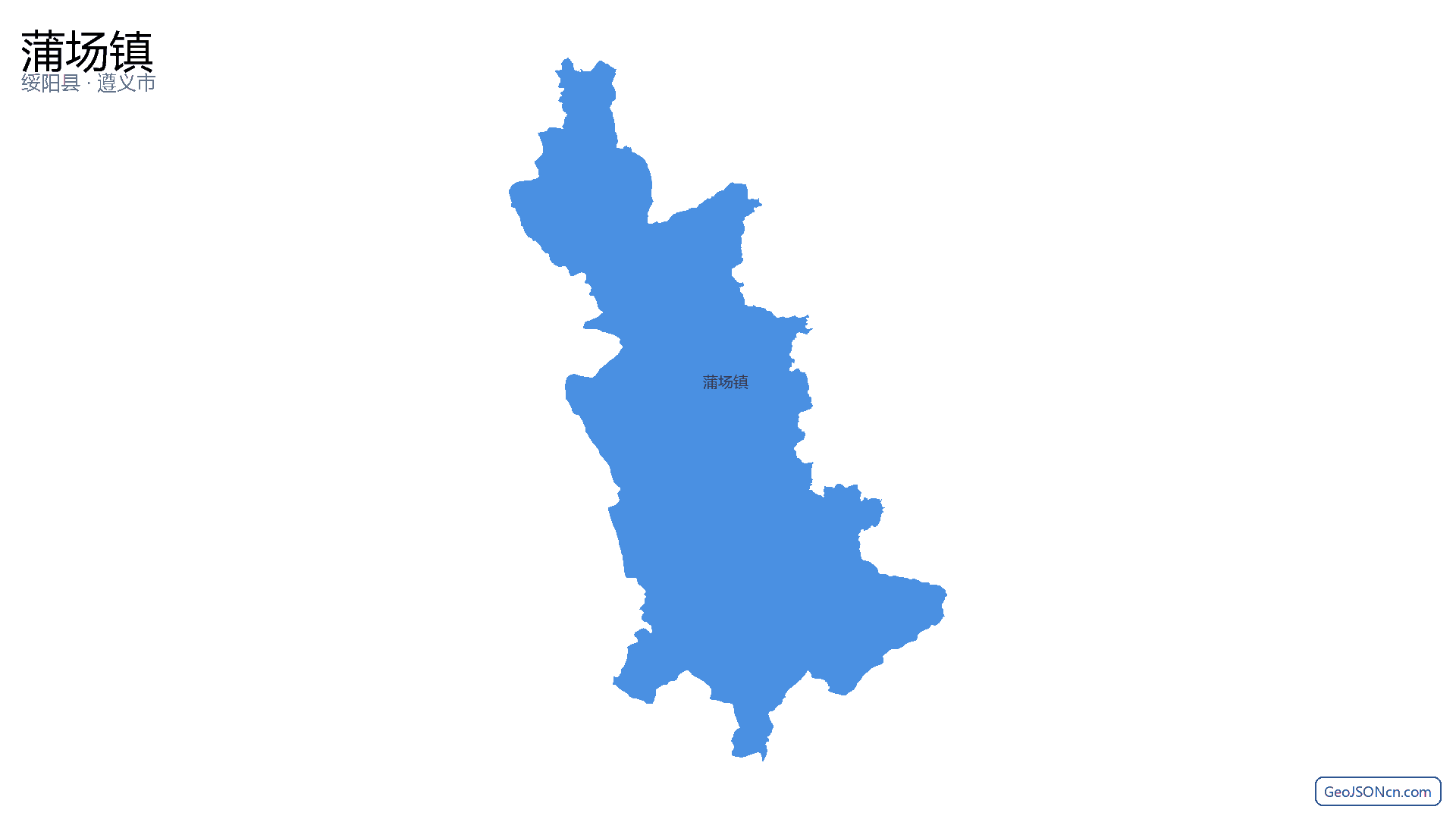 蒲场镇行政区划边界地图（绥阳县·遵义市）,提供GeoJSON、SHP矢量边界数据下载及高清地图大图(PNG/JPG) - GeoJSONcn.com