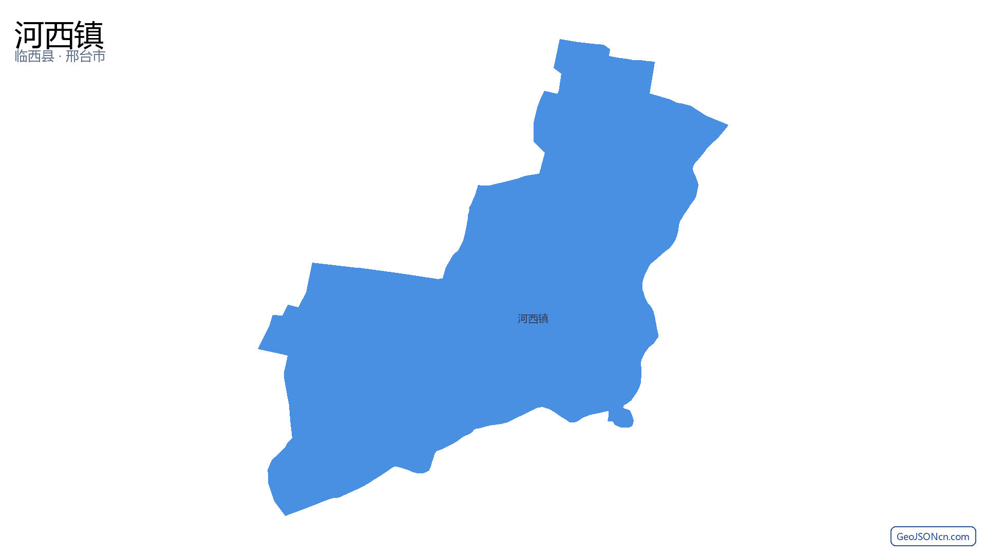 河西镇行政区划边界地图(临西县·邢台市),提供GeoJSON、SHP矢量边界数据下载及高清地图大图(PNG/JPG) - GeoJSONcn.com