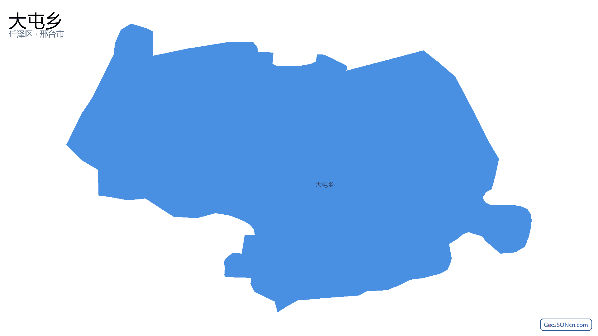大屯乡行政区划边界地图(任泽区·邢台市),提供GeoJSON、SHP矢量边界数据下载及高清地图大图(PNG/JPG) - GeoJSONcn.com