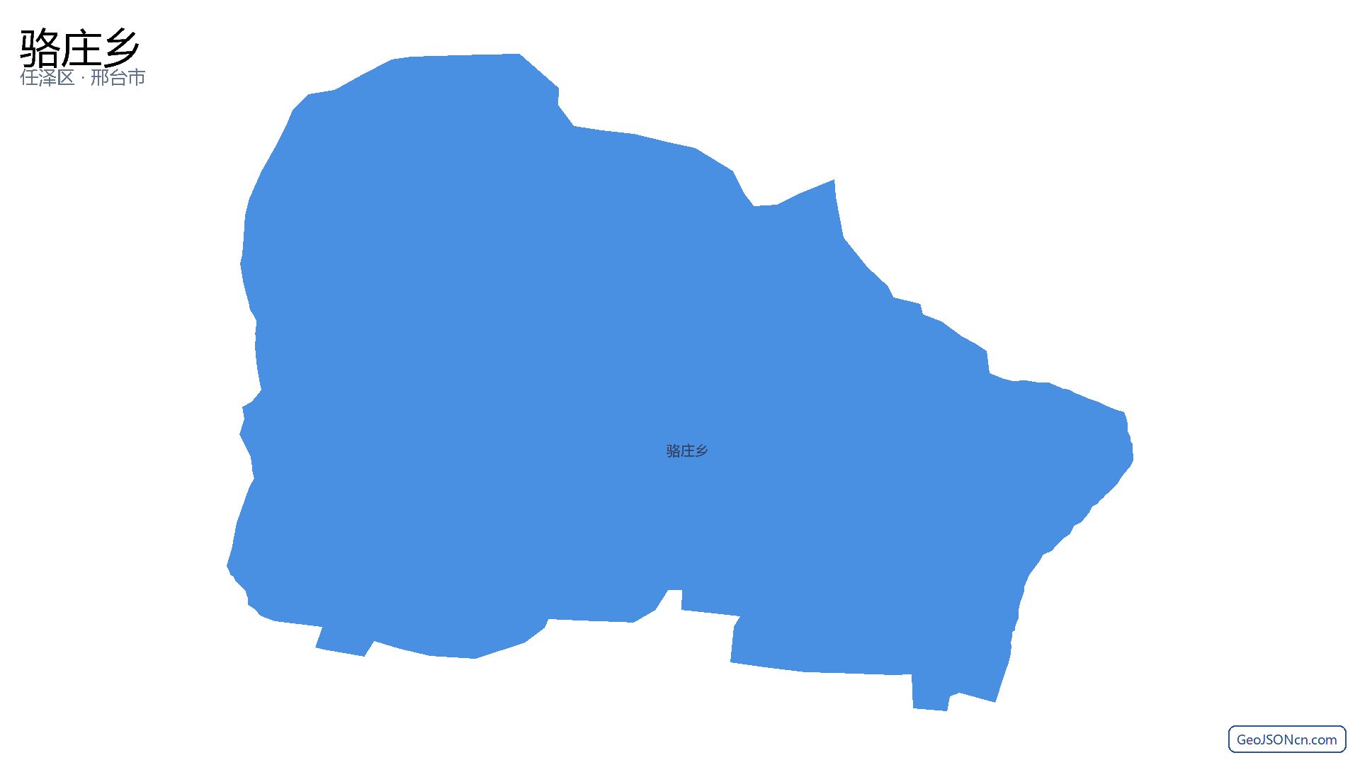骆庄乡行政区划边界地图(任泽区·邢台市),提供GeoJSON、SHP矢量边界数据下载及高清地图大图(PNG/JPG) - GeoJSONcn.com