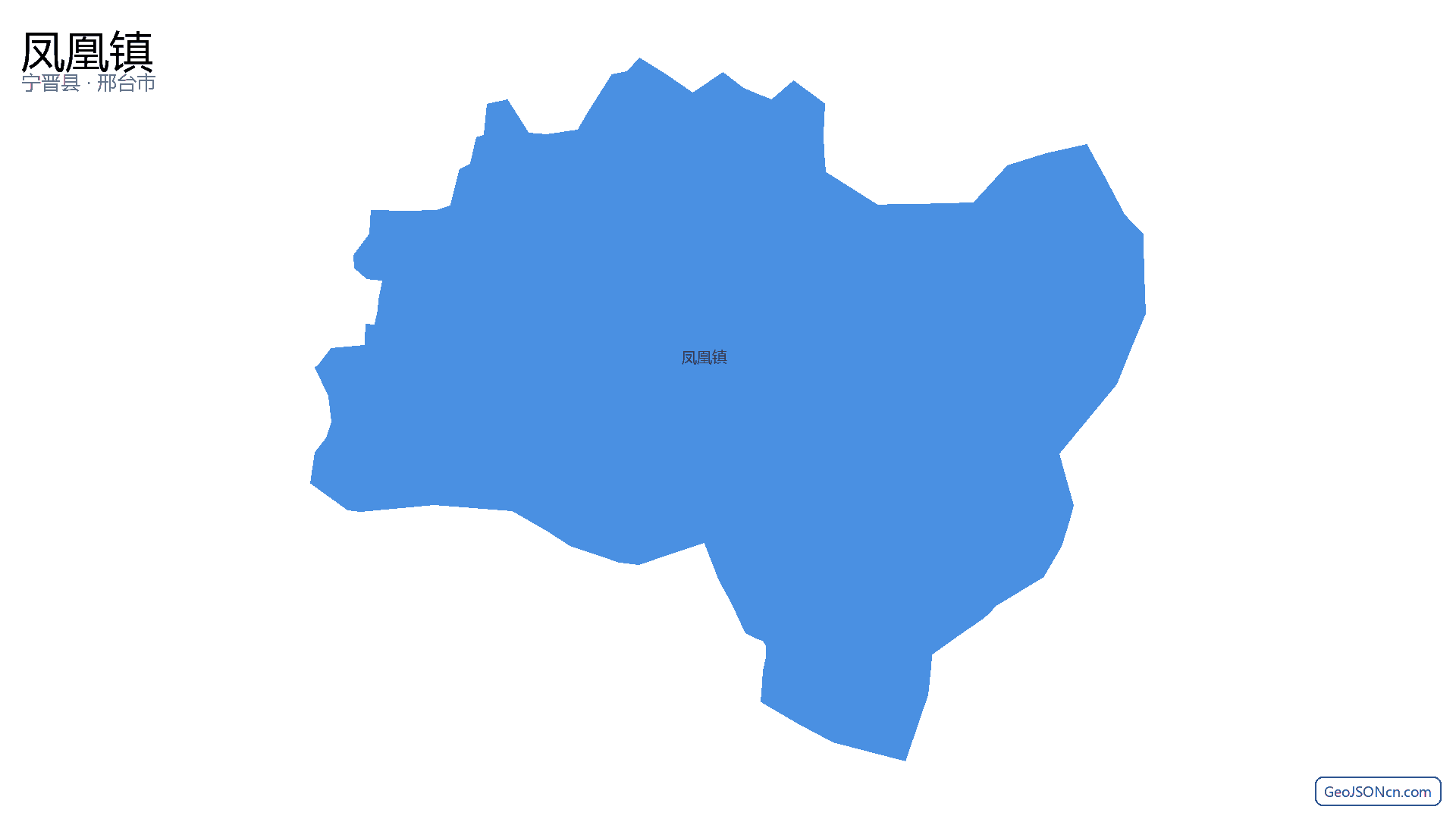 凤凰镇行政区划边界地图（宁晋县·邢台市）,提供GeoJSON、SHP矢量边界数据下载及高清地图大图(PNG/JPG) - GeoJSONcn.com