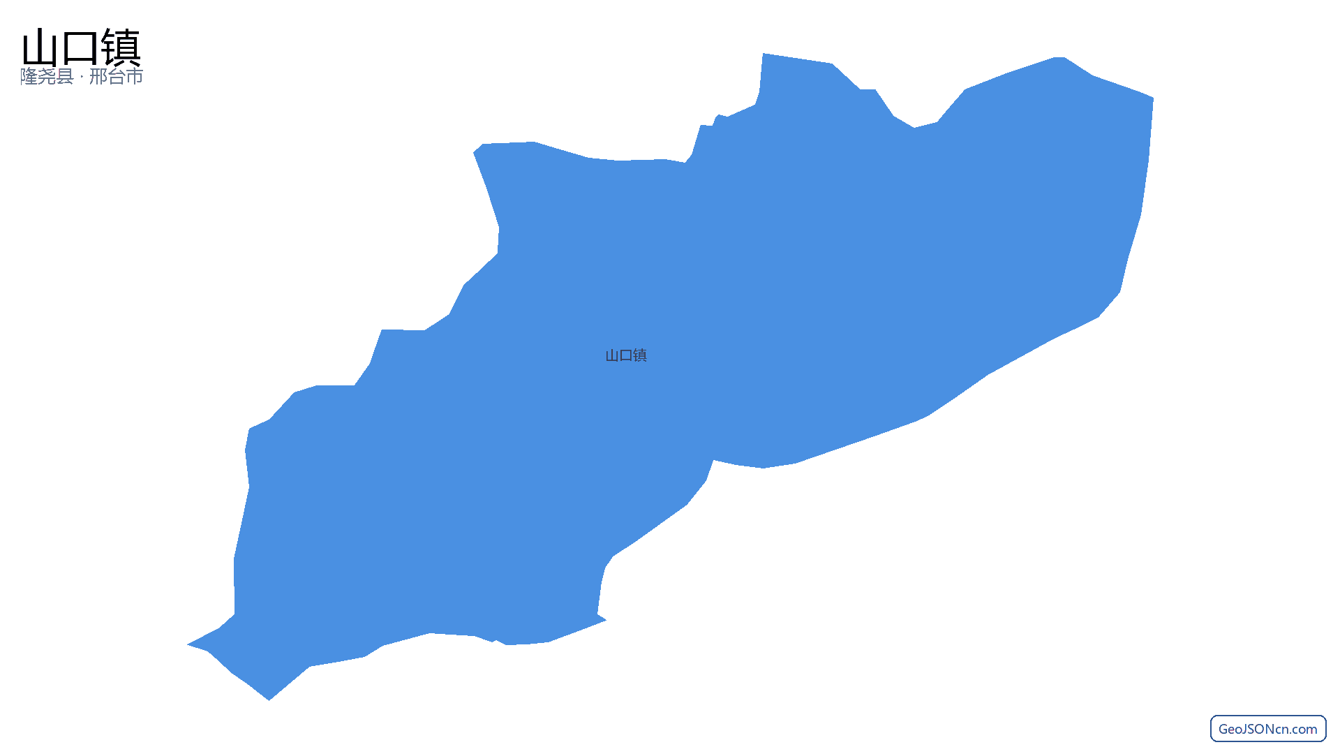 山口镇行政区划边界地图(隆尧县·邢台市),提供GeoJSON、SHP矢量边界数据下载及高清地图大图(PNG/JPG) - GeoJSONcn.com