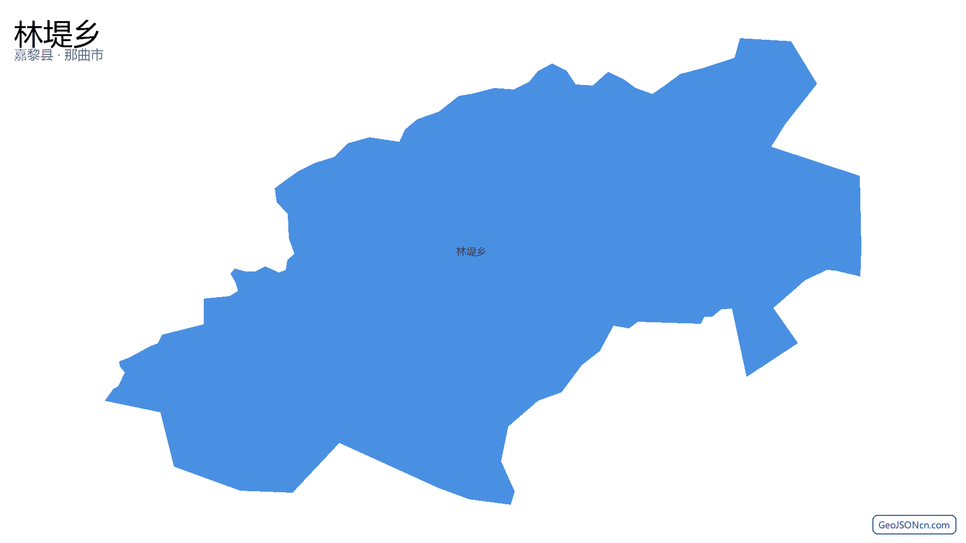 林堤乡行政区划边界地图（嘉黎县·那曲市）,提供GeoJSON、SHP矢量边界数据下载及高清地图大图(PNG/JPG) - GeoJSONcn.com