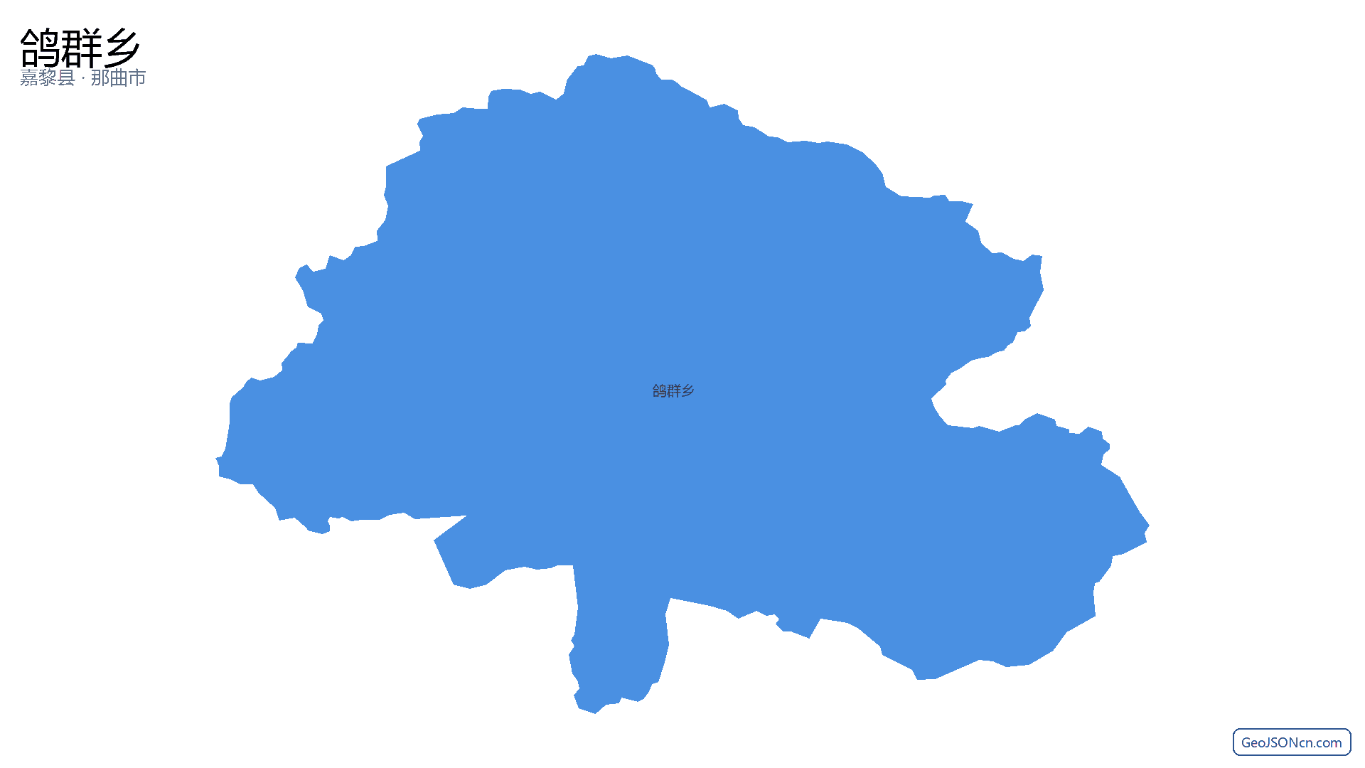 鸽群乡行政区划边界地图（嘉黎县·那曲市）,提供GeoJSON、SHP矢量边界数据下载及高清地图大图(PNG/JPG) - GeoJSONcn.com