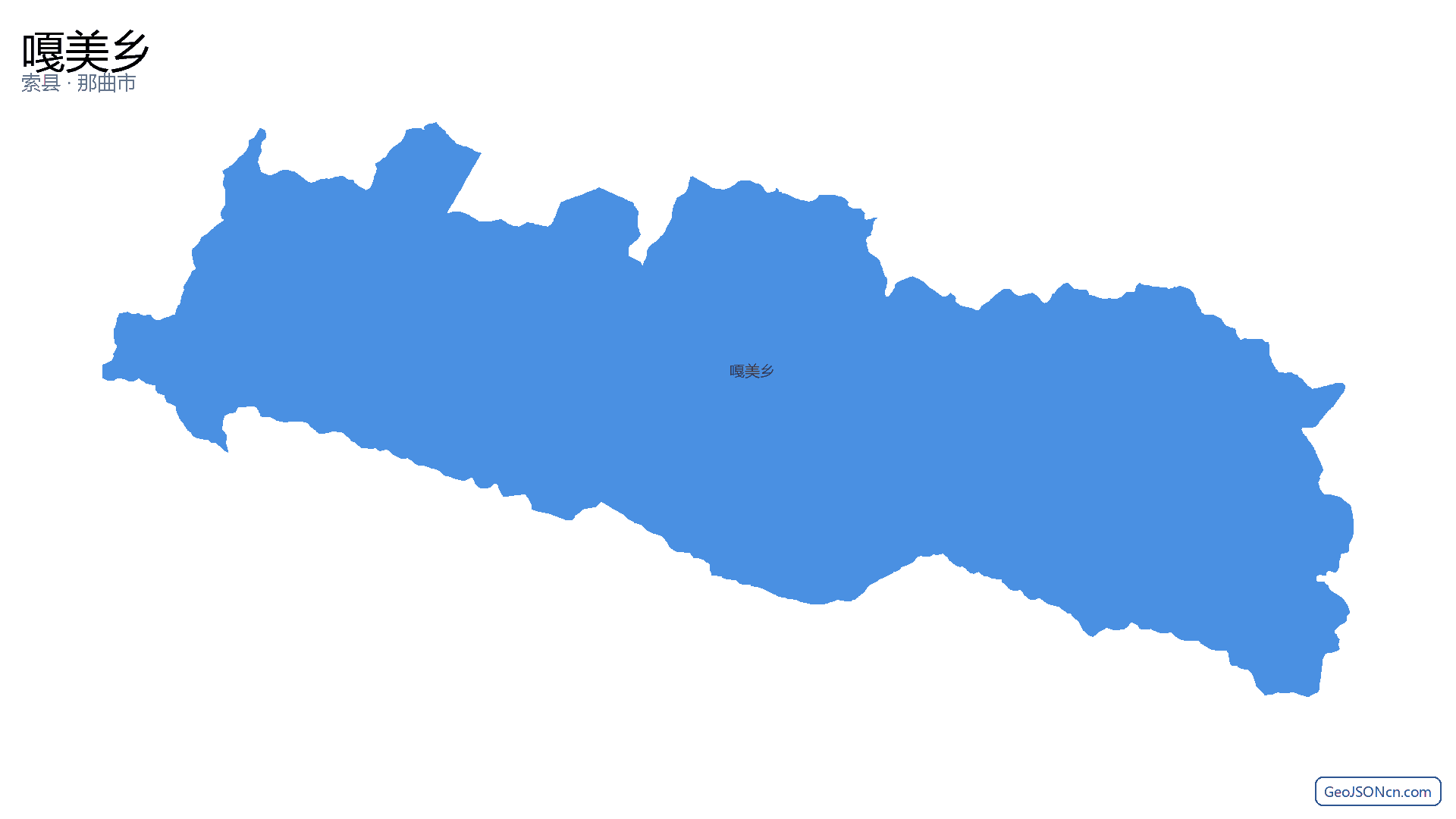 嘎美乡行政区划边界地图（索县·那曲市）,提供GeoJSON、SHP矢量边界数据下载及高清地图大图(PNG/JPG) - GeoJSONcn.com