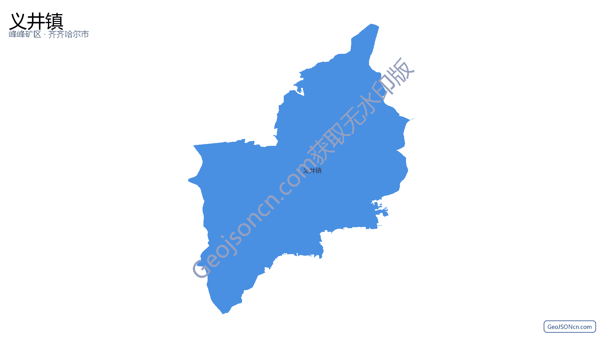 义井镇行政区划边界地图(峰峰矿区·邯郸市),提供GeoJSON、SHP矢量边界数据下载及高清地图大图(PNG/JPG) - GeoJSONcn.com