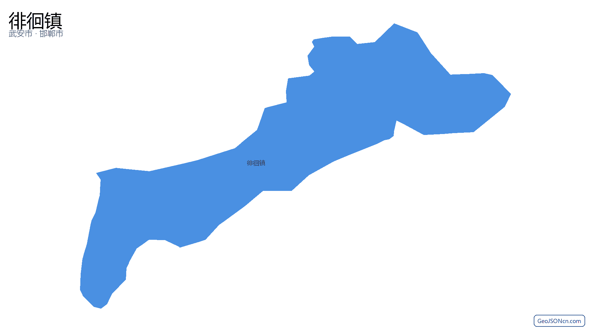 徘徊镇行政区划边界地图（武安市·邯郸市）,提供GeoJSON、SHP矢量边界数据下载及高清地图大图(PNG/JPG) - GeoJSONcn.com