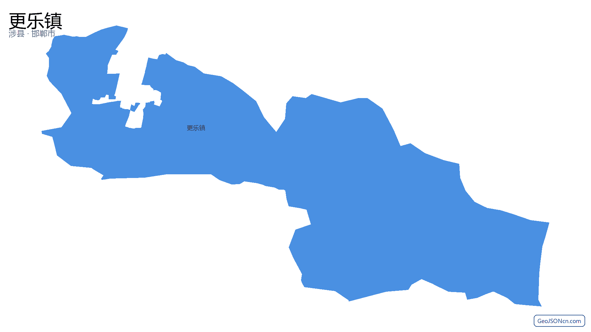 更乐镇行政区划边界地图(涉县·邯郸市),提供GeoJSON、SHP矢量边界数据下载及高清地图大图(PNG/JPG) - GeoJSONcn.com