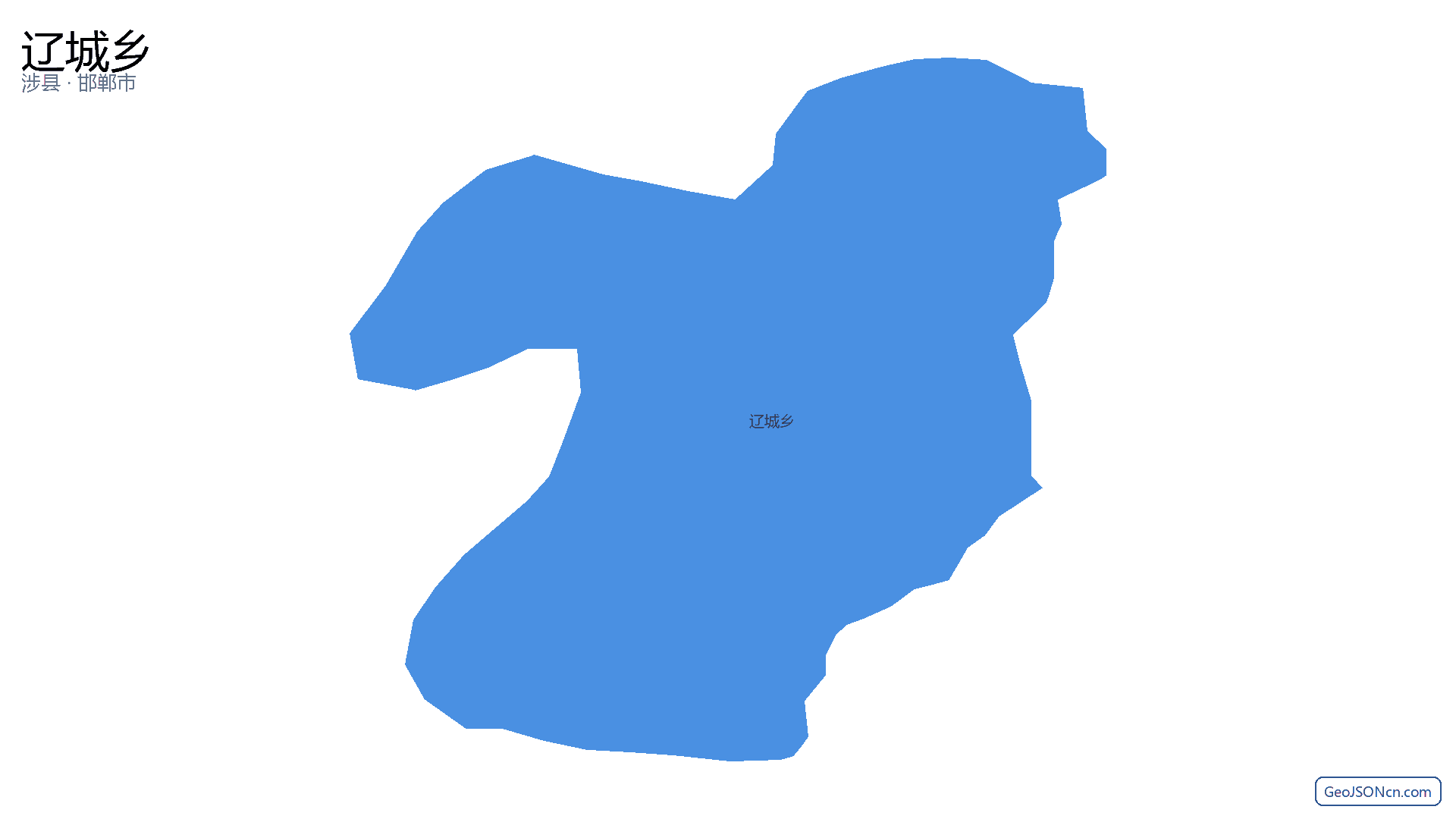 辽城乡行政区划边界地图（涉县·邯郸市）,提供GeoJSON、SHP矢量边界数据下载及高清地图大图(PNG/JPG) - GeoJSONcn.com