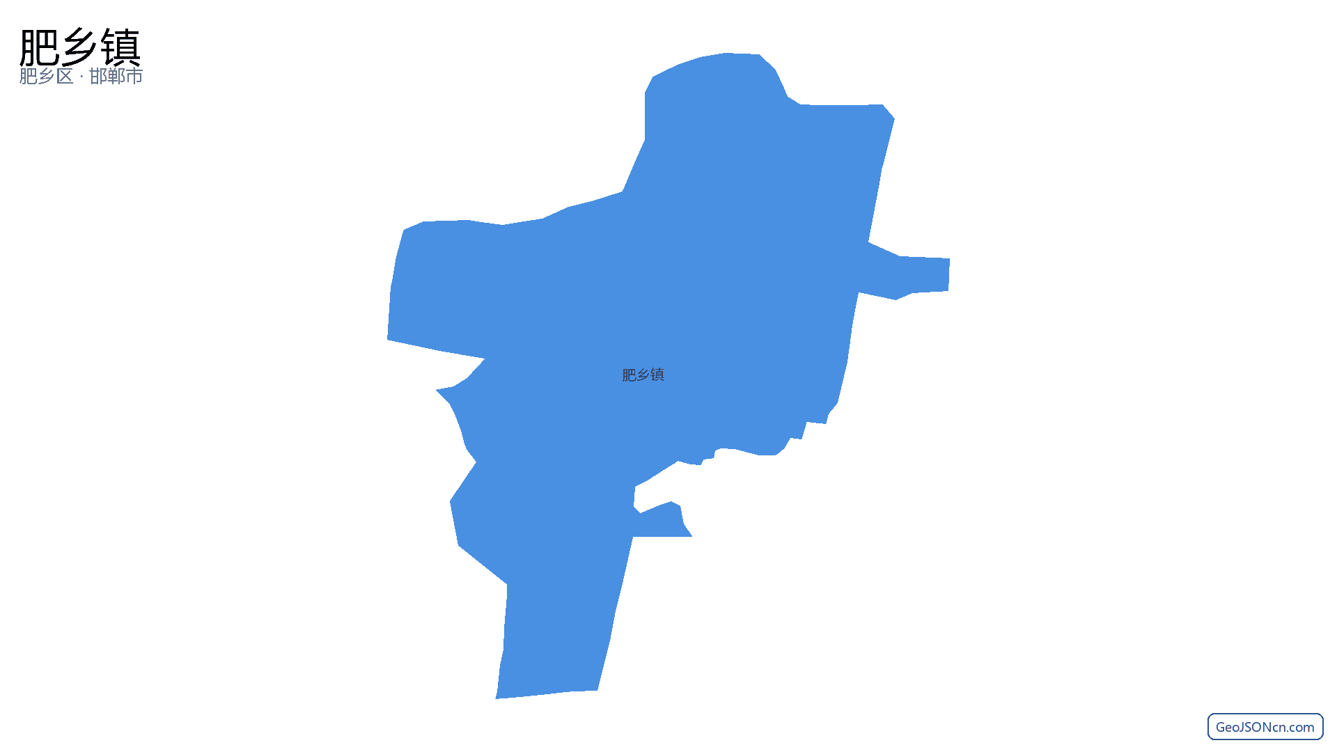 肥乡镇行政区划边界地图(肥乡区·邯郸市),提供GeoJSON、SHP矢量边界数据下载及高清地图大图(PNG/JPG) - GeoJSONcn.com