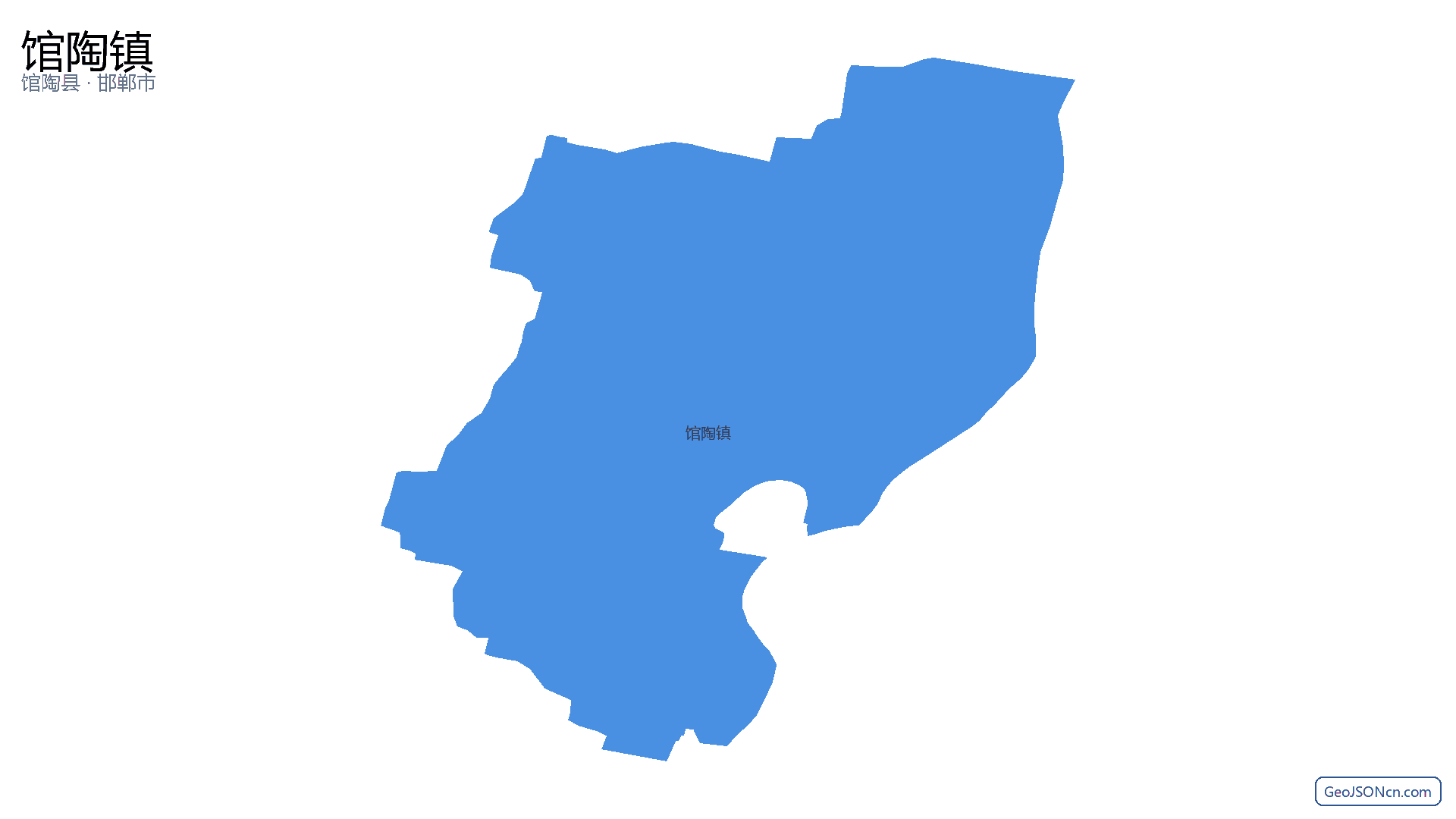 馆陶镇行政区划边界地图（馆陶县·邯郸市）,提供GeoJSON、SHP矢量边界数据下载及高清地图大图(PNG/JPG) - GeoJSONcn.com