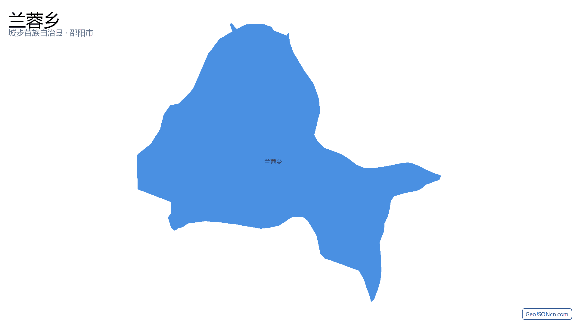 兰蓉乡行政区划边界地图（城步苗族自治县·邵阳市）,提供GeoJSON、SHP矢量边界数据下载及高清地图大图(PNG/JPG) - GeoJSONcn.com