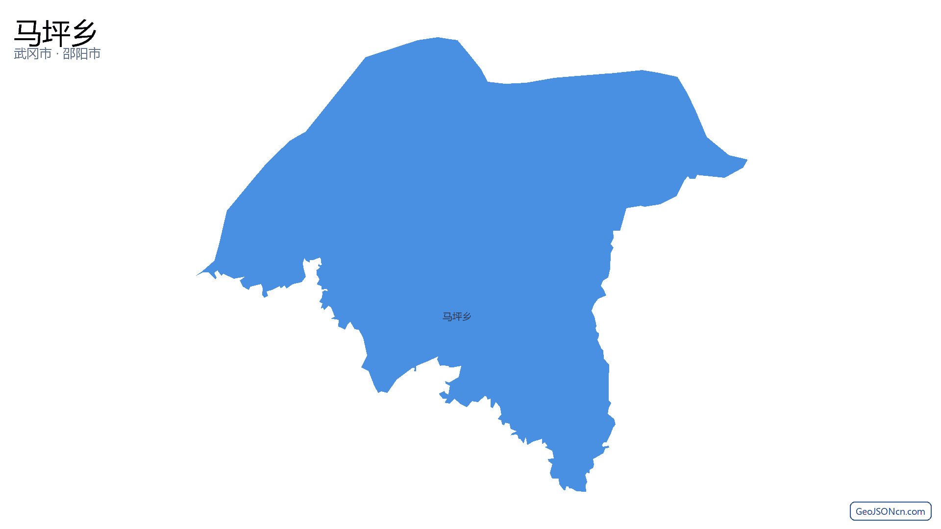 马坪乡行政区划边界地图（武冈市·邵阳市）,提供GeoJSON、SHP矢量边界数据下载及高清地图大图(PNG/JPG) - GeoJSONcn.com