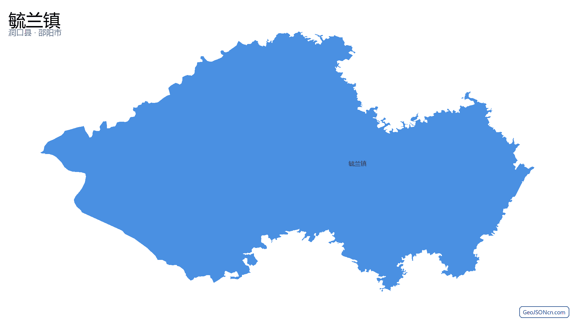 毓兰镇行政区划边界地图（洞口县·邵阳市）,提供GeoJSON、SHP矢量边界数据下载及高清地图大图(PNG/JPG) - GeoJSONcn.com
