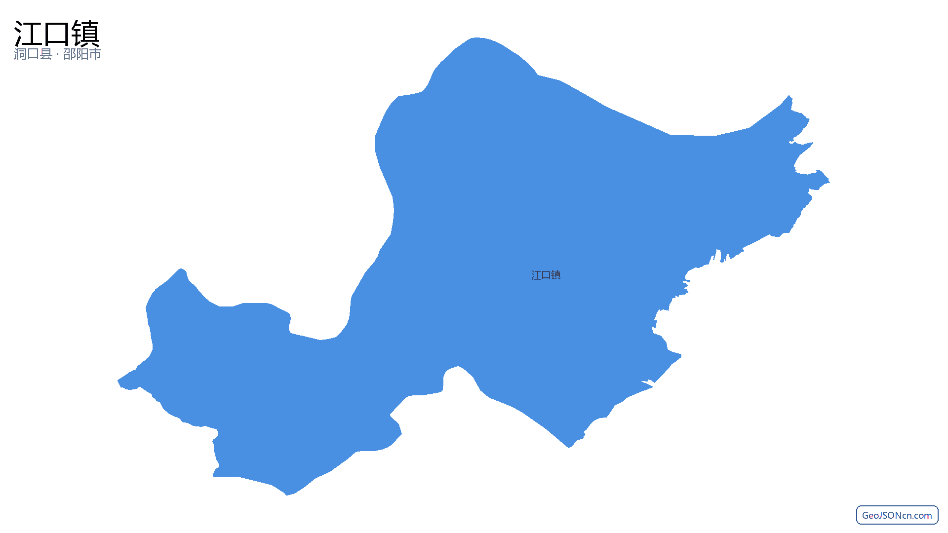 江口镇行政区划边界地图（洞口县·邵阳市）,提供GeoJSON、SHP矢量边界数据下载及高清地图大图(PNG/JPG) - GeoJSONcn.com